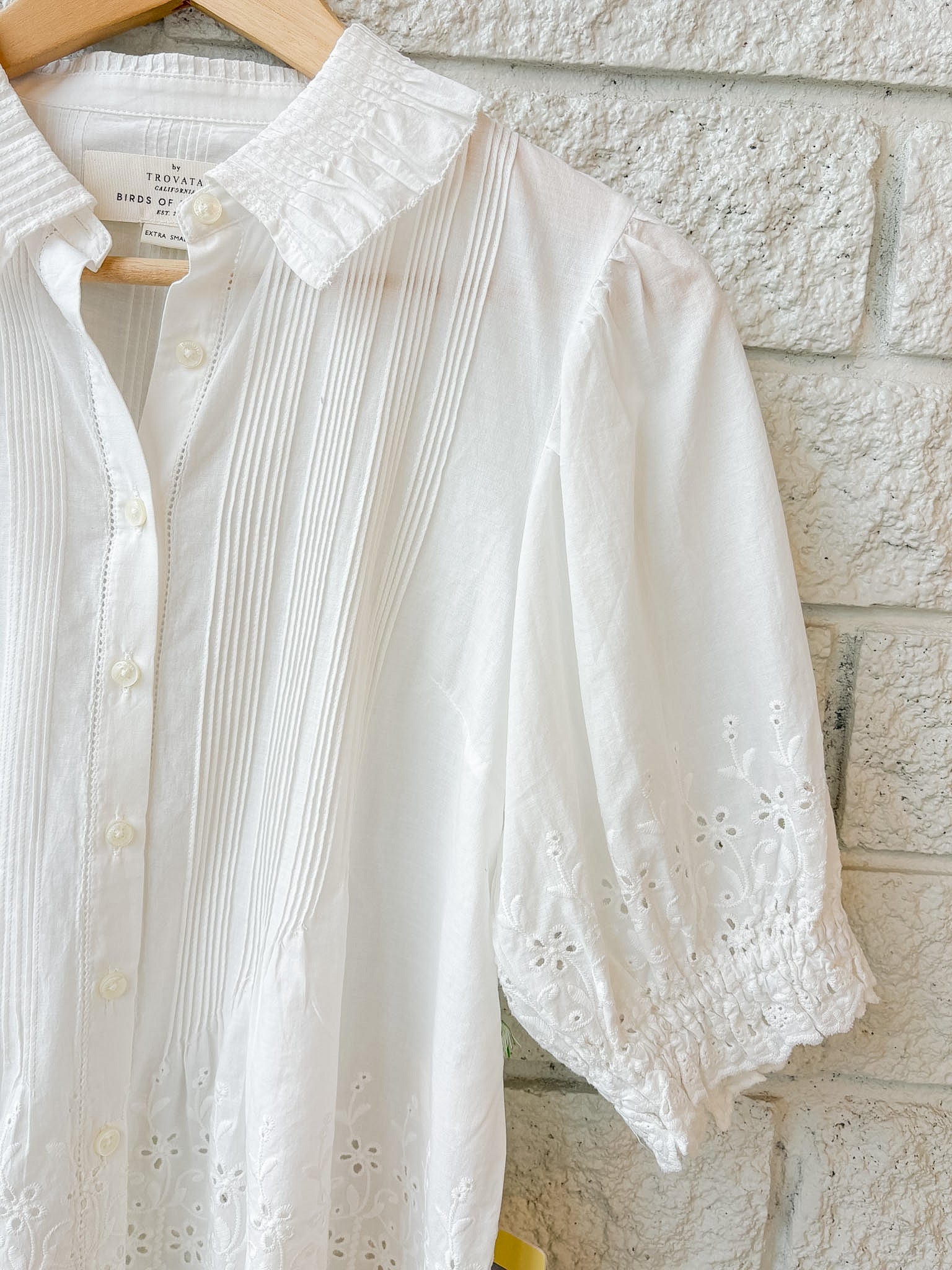Jess Blouse White Eyelet