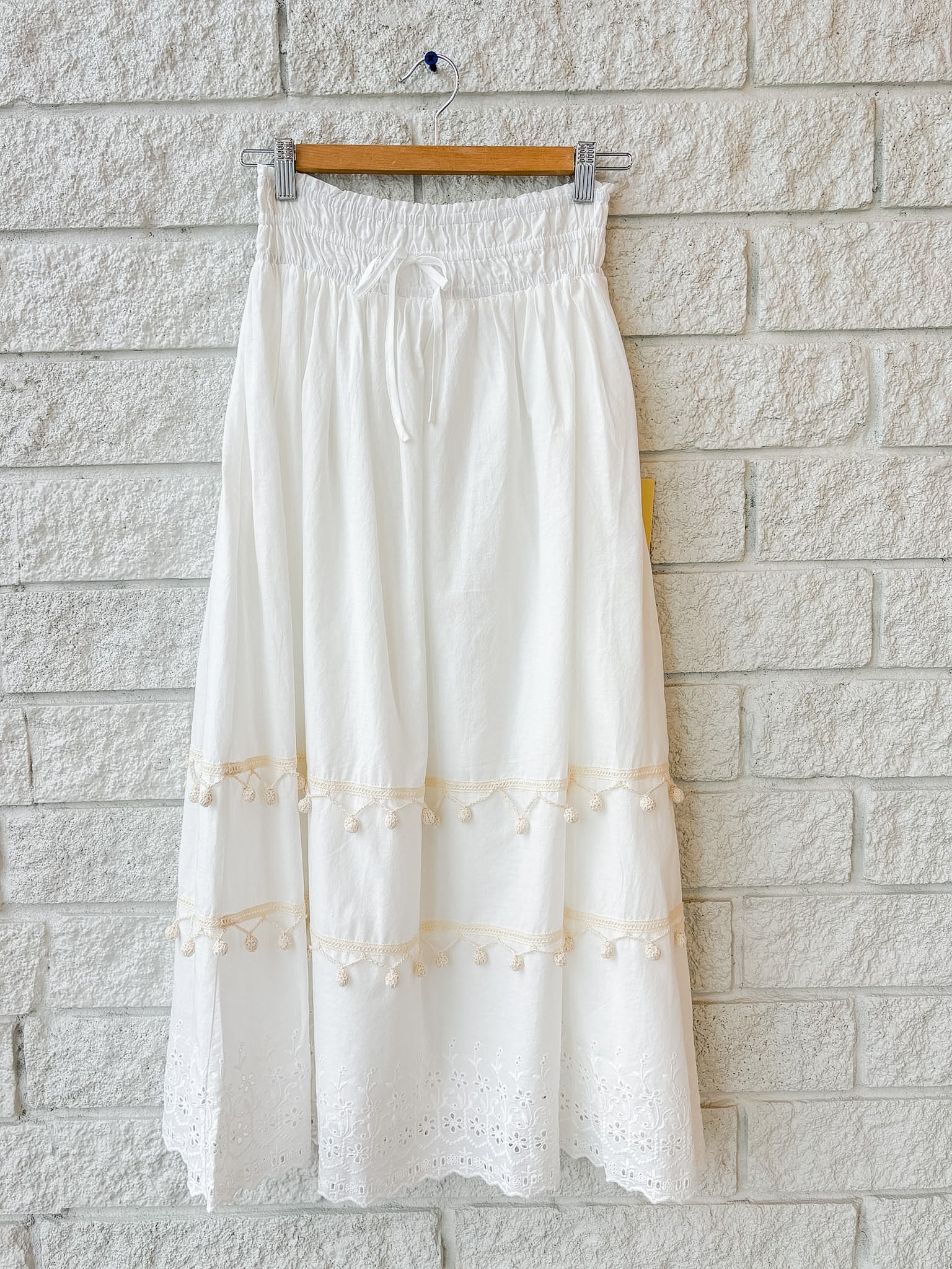 Bianca Skirt White Eyelet
