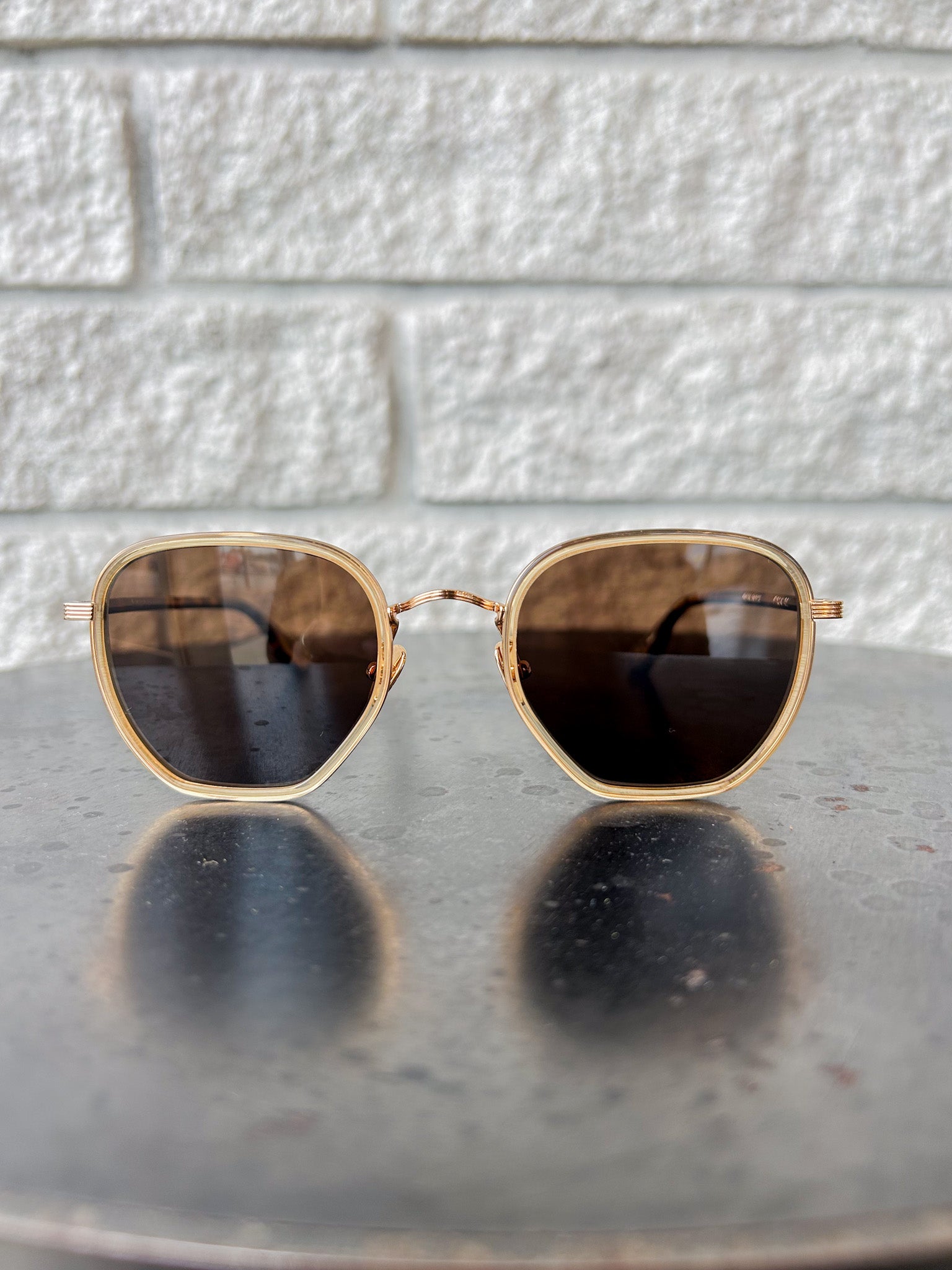 PASCAL | 18K Titanium + Champagne + Rue Tortoise Polarized