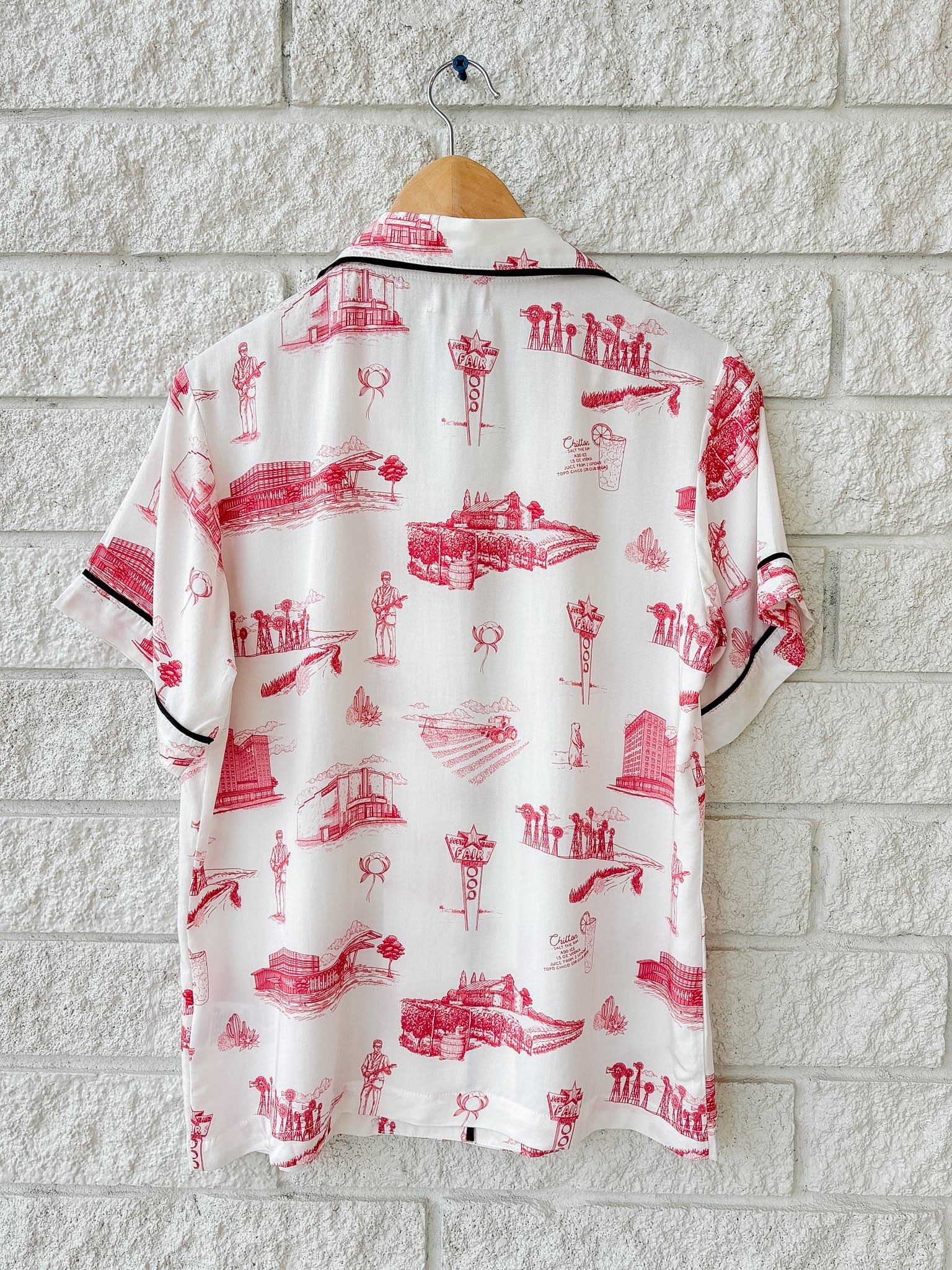 Lubbock Toile Pajama Shorts Set
