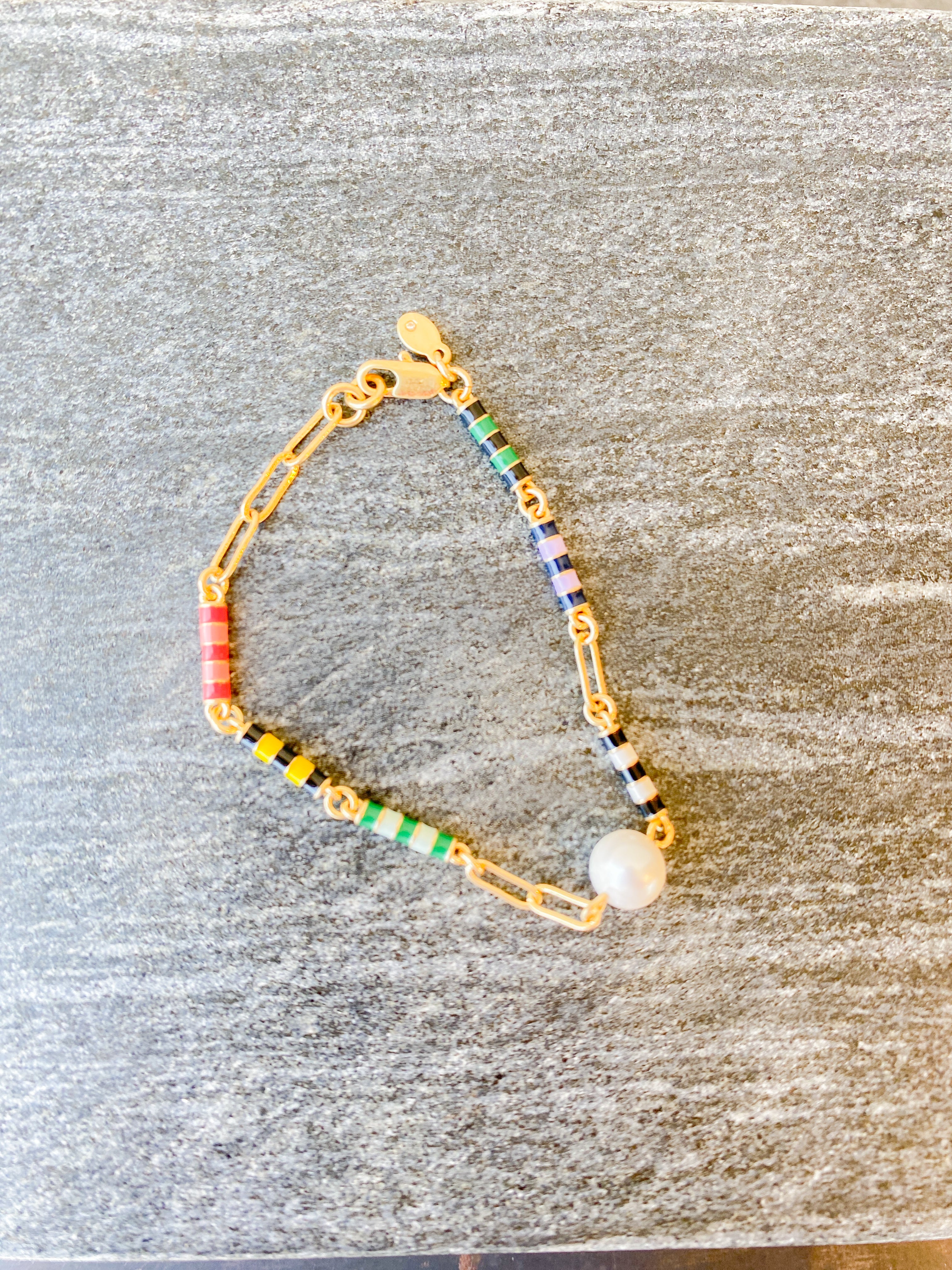 Le Stripe Pearl Bracelet