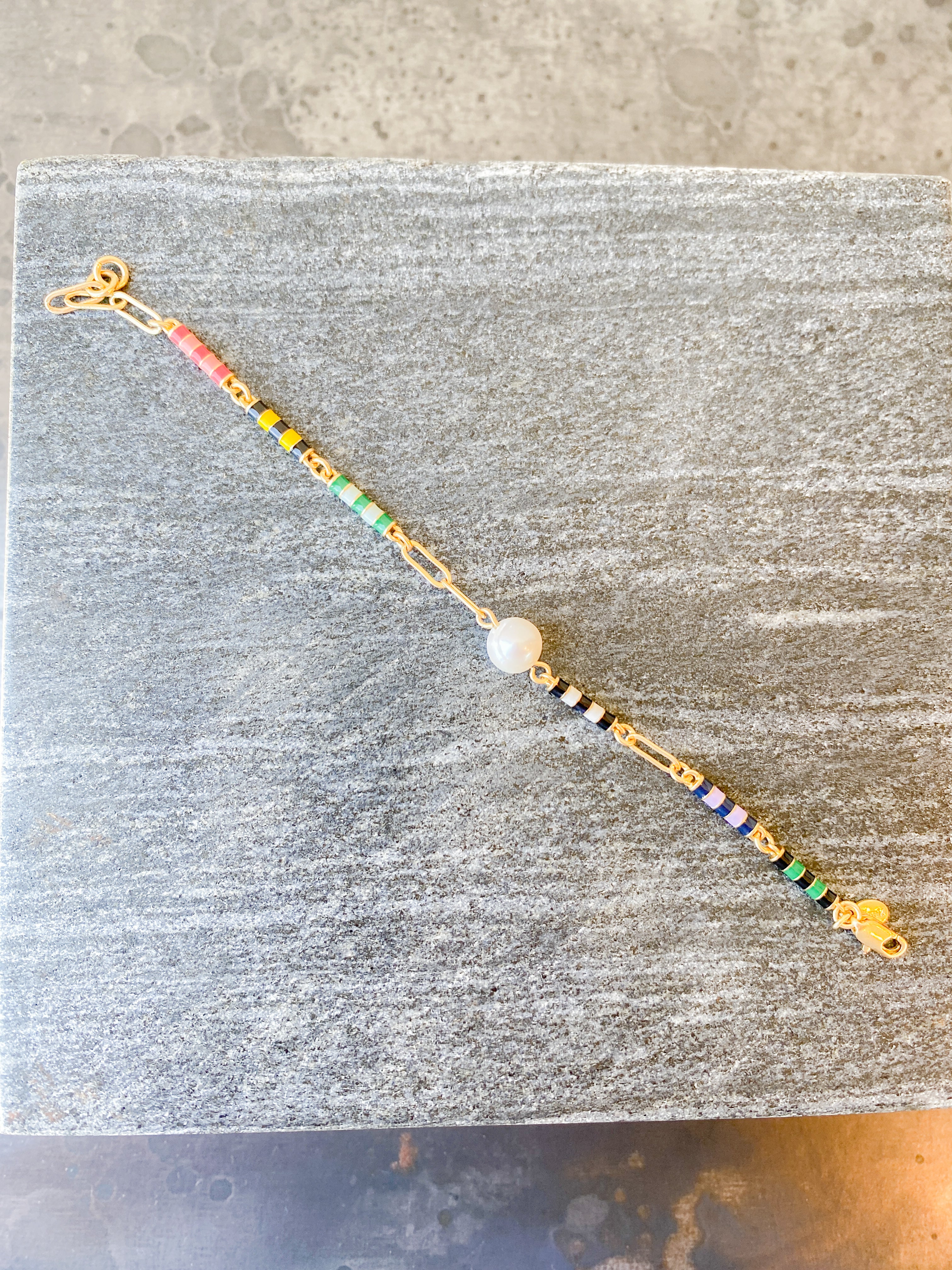 Le Stripe Pearl Bracelet