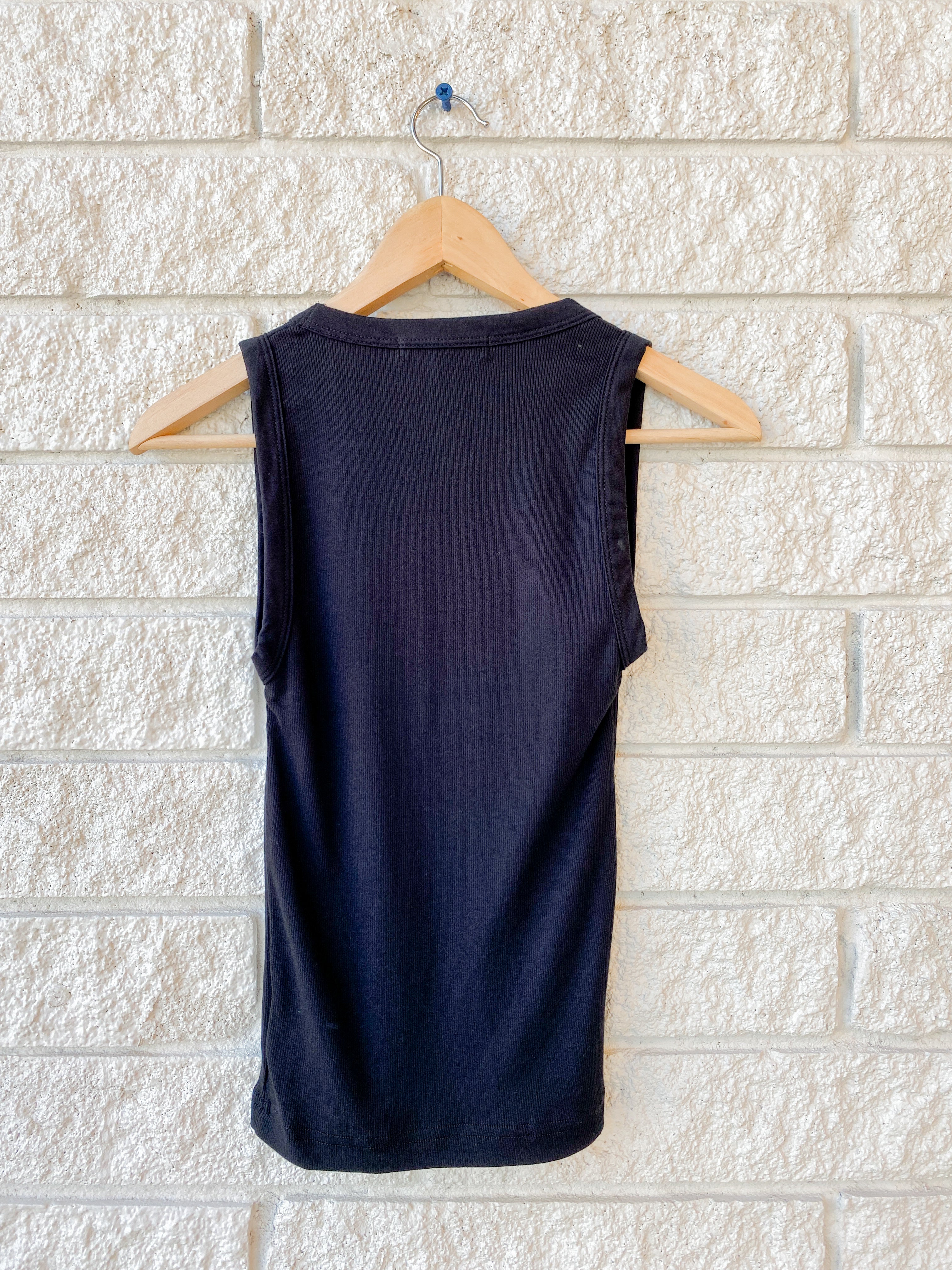 Jordan U-Neck Ribbed Tank
