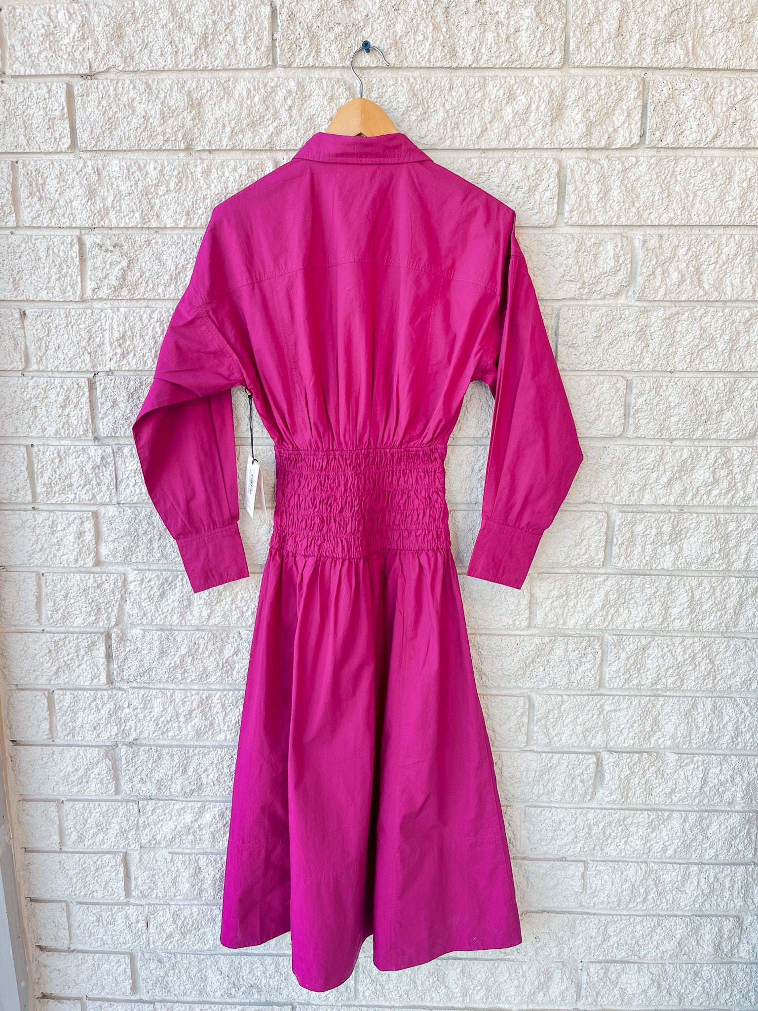 Sophia Smocked Shirt Dress