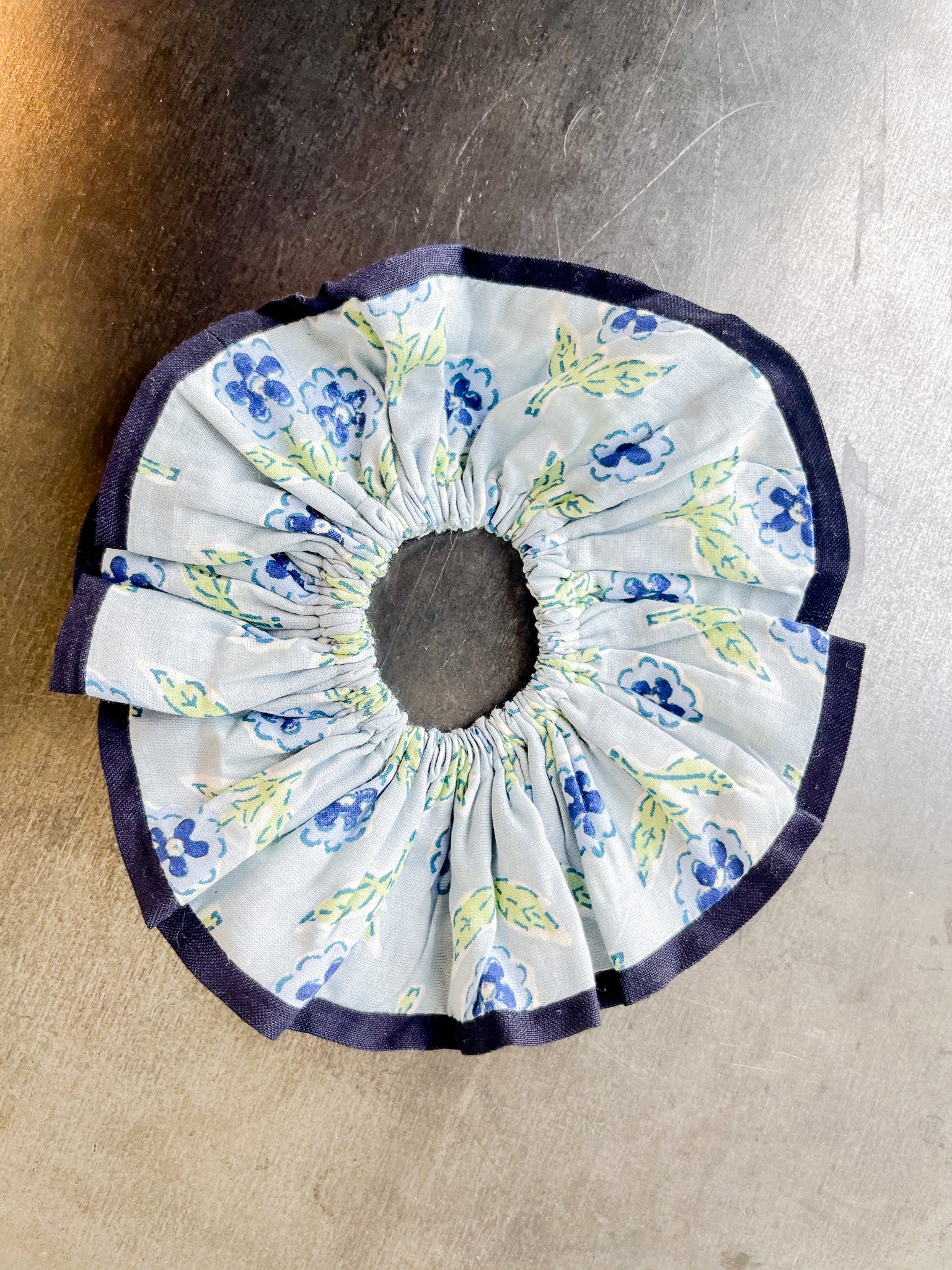 Blue Charleston Scrunchie Set