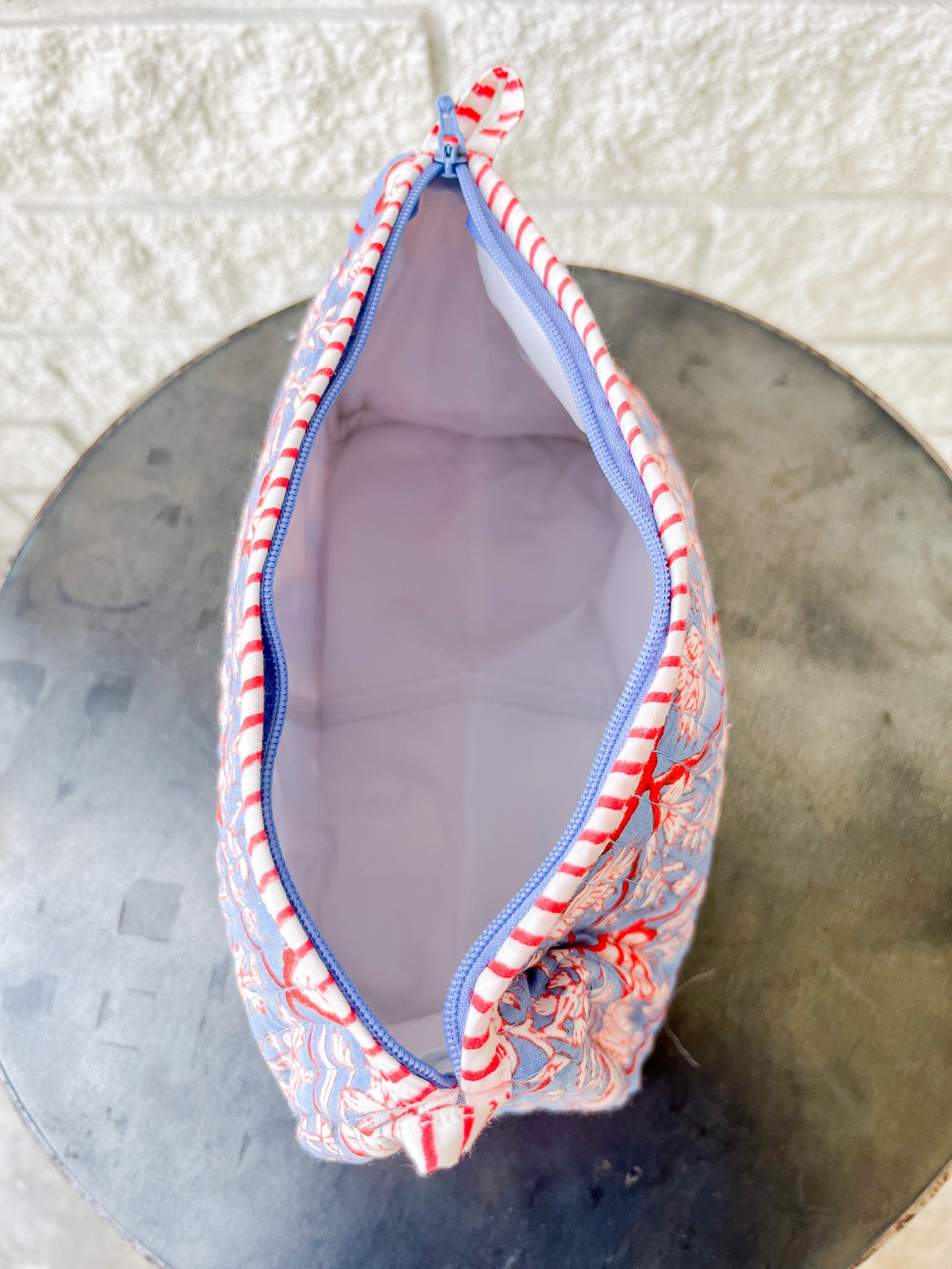 Blue Arch Toiletry Bag: Small