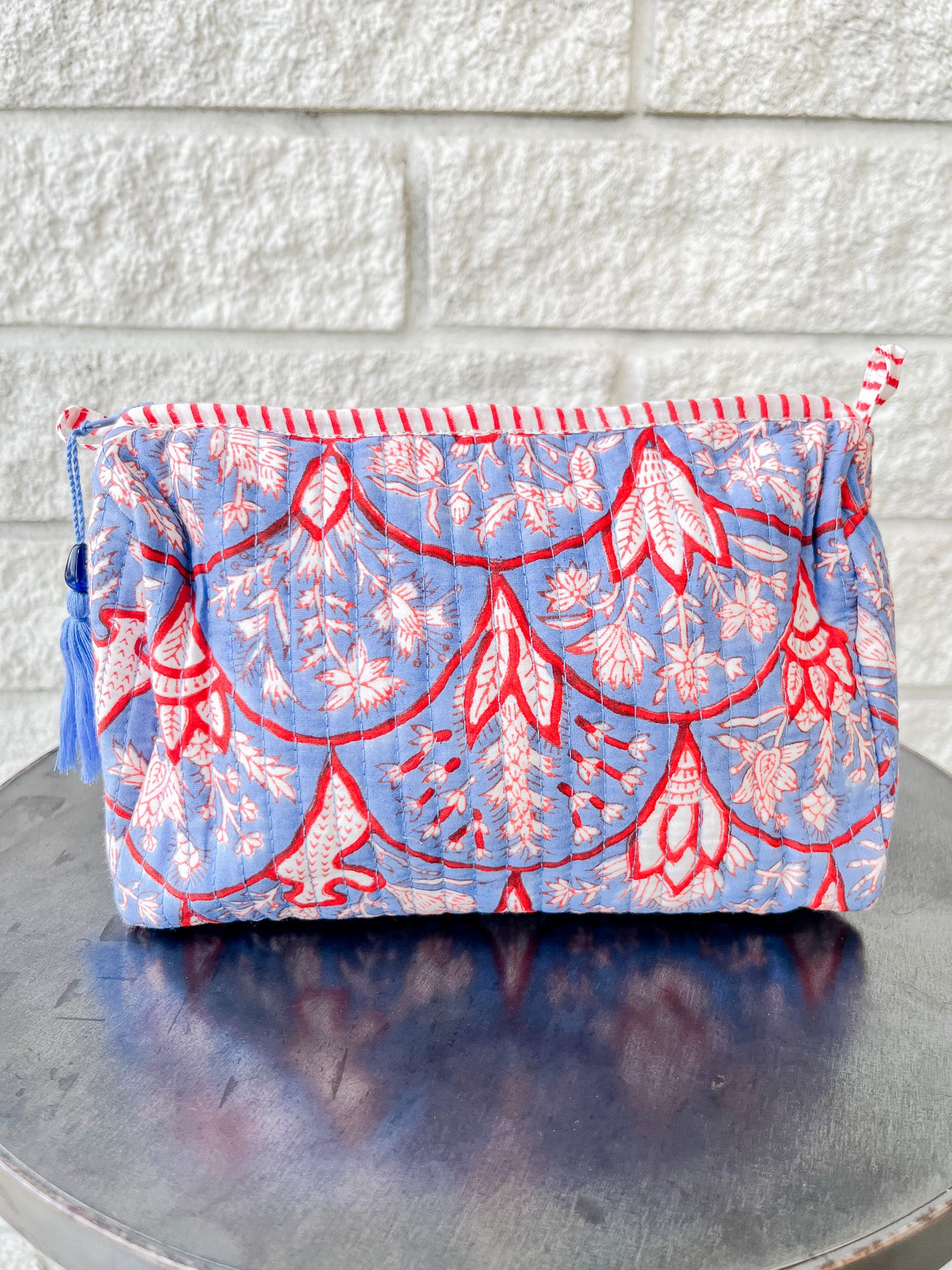 Blue Arch Toiletry Bag: Medium