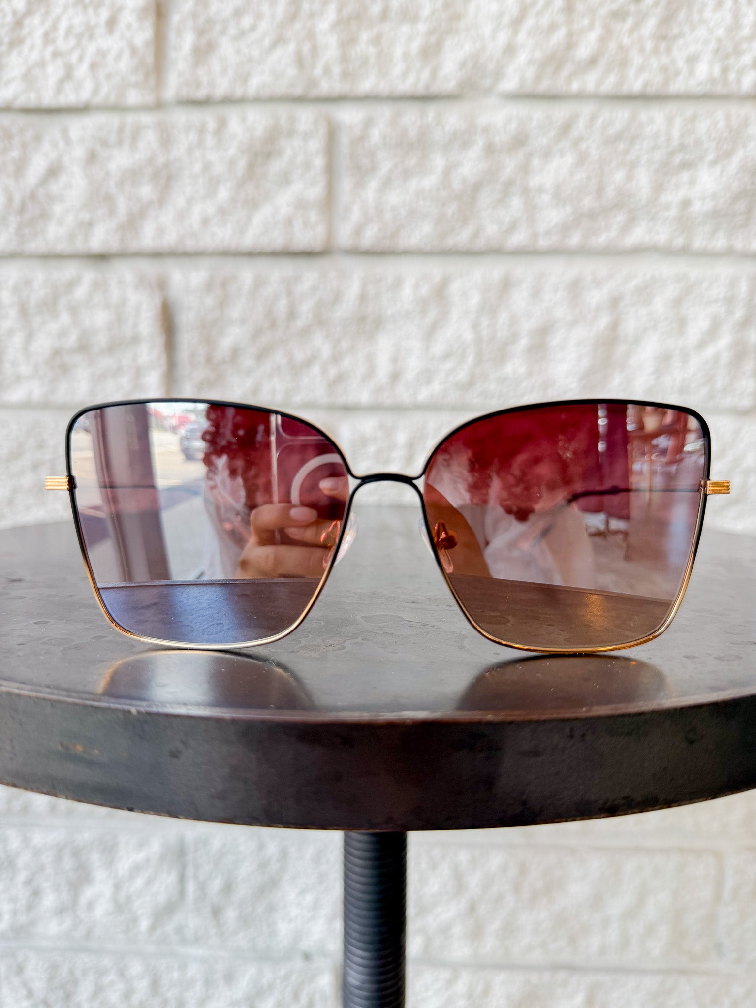 DOLLY | 24K Matte Black Fade + Crystal Mirrored