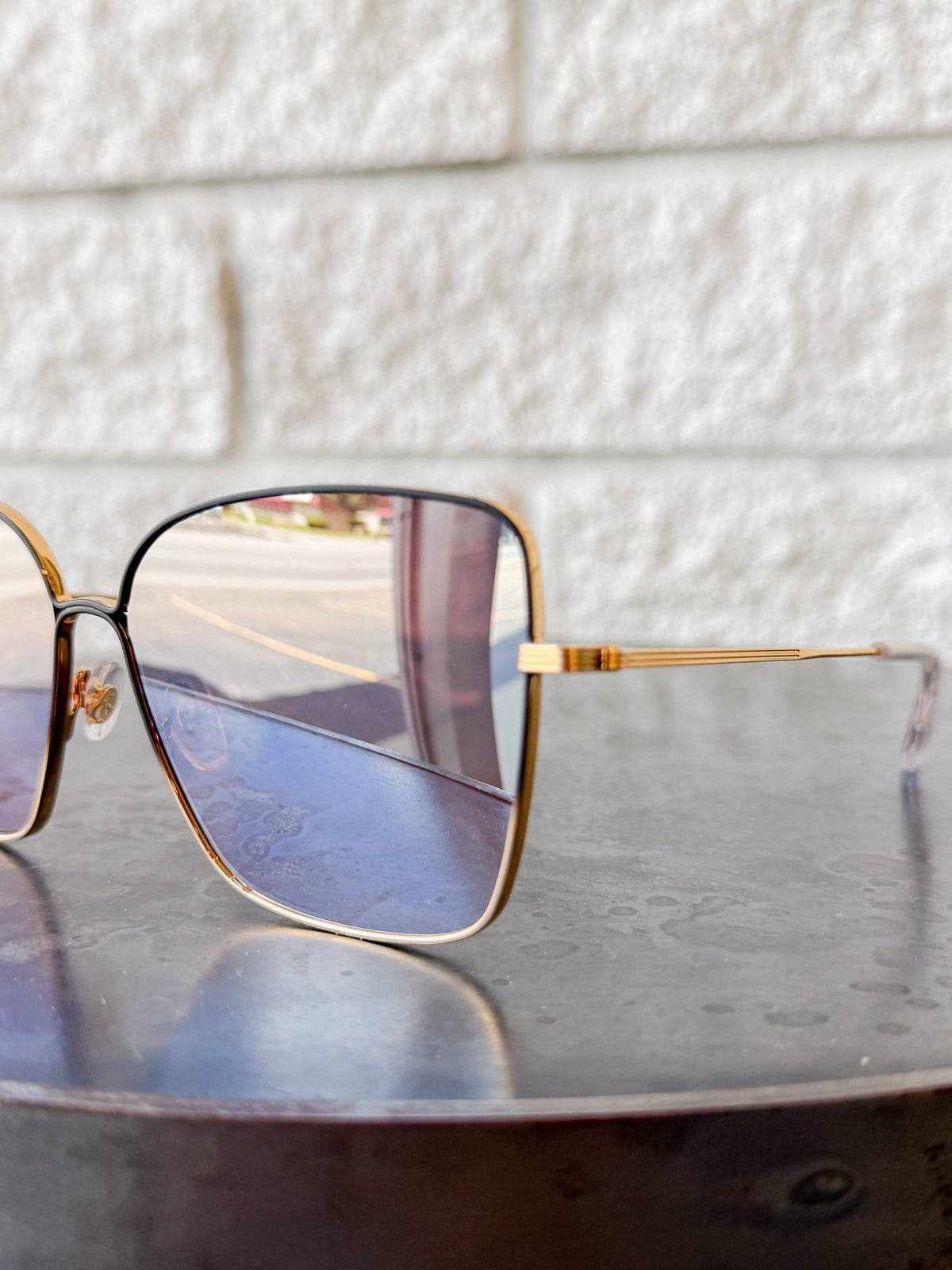DOLLY | 24K Matte Black Fade + Crystal Mirrored