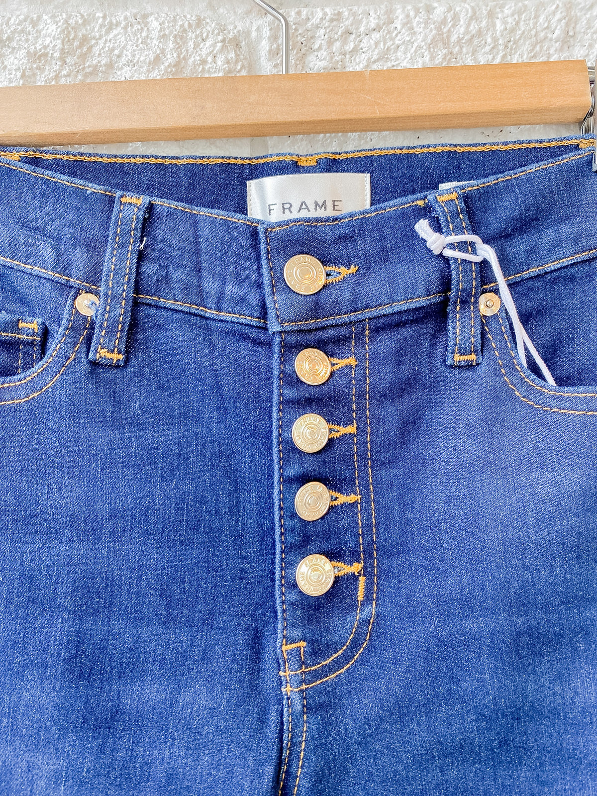 Le Slim Palazzo Exposed Button