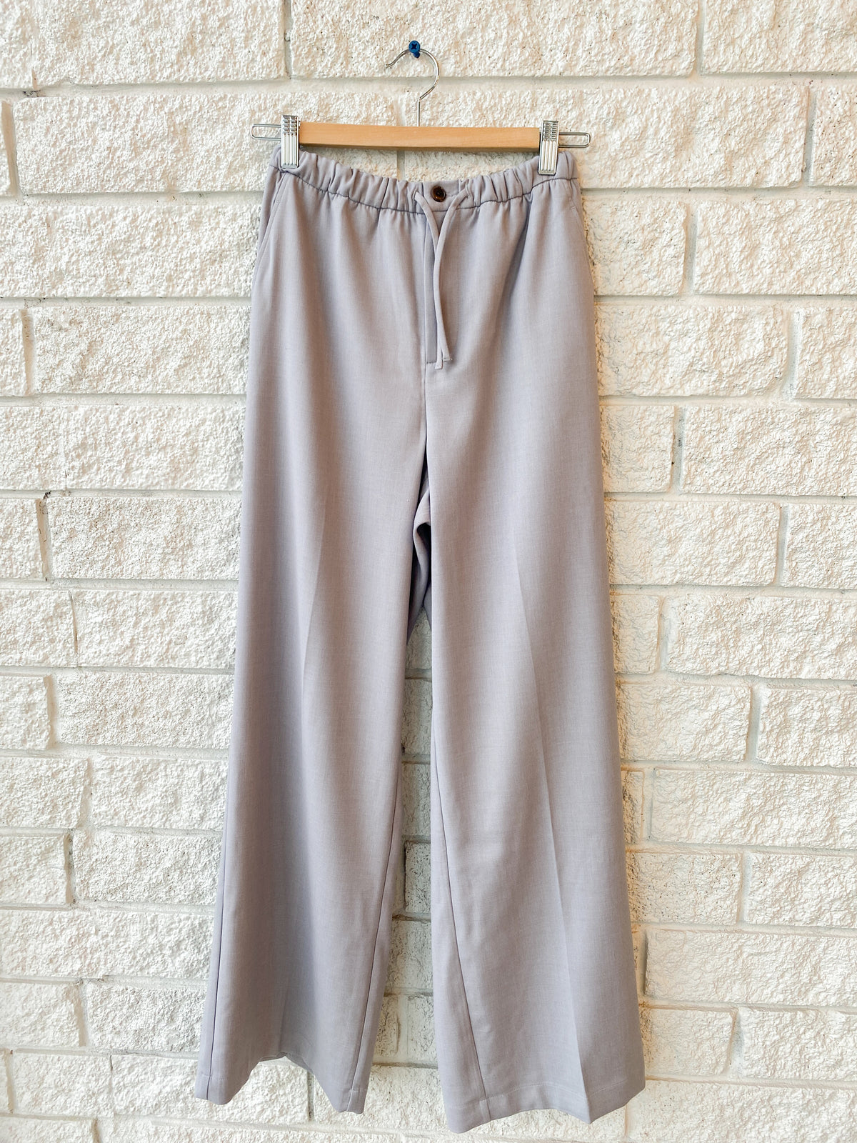 Soft Brushed Woven Wide Leg Pant
