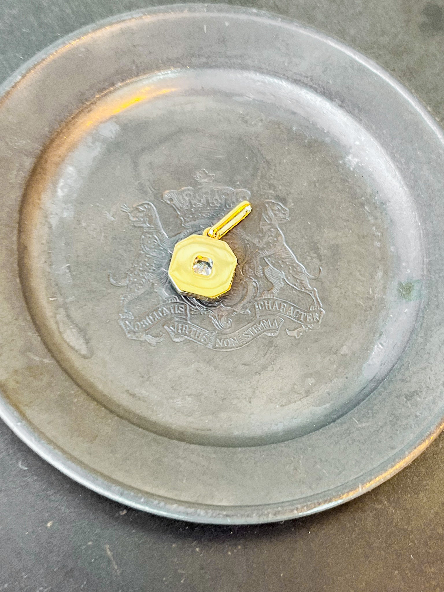 Florence Black Enamel Charm