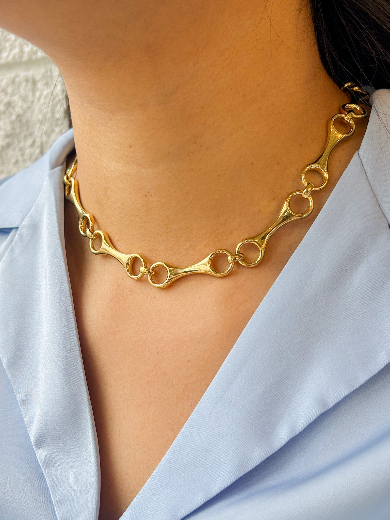 40 MM Grande Double Beam Chain Necklace