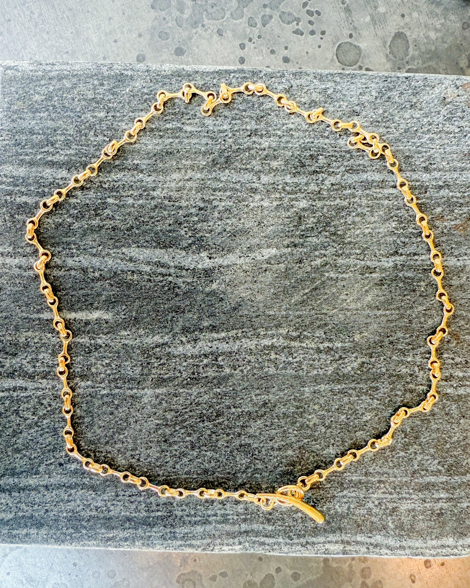 Double Beam Chain Necklace 10mm