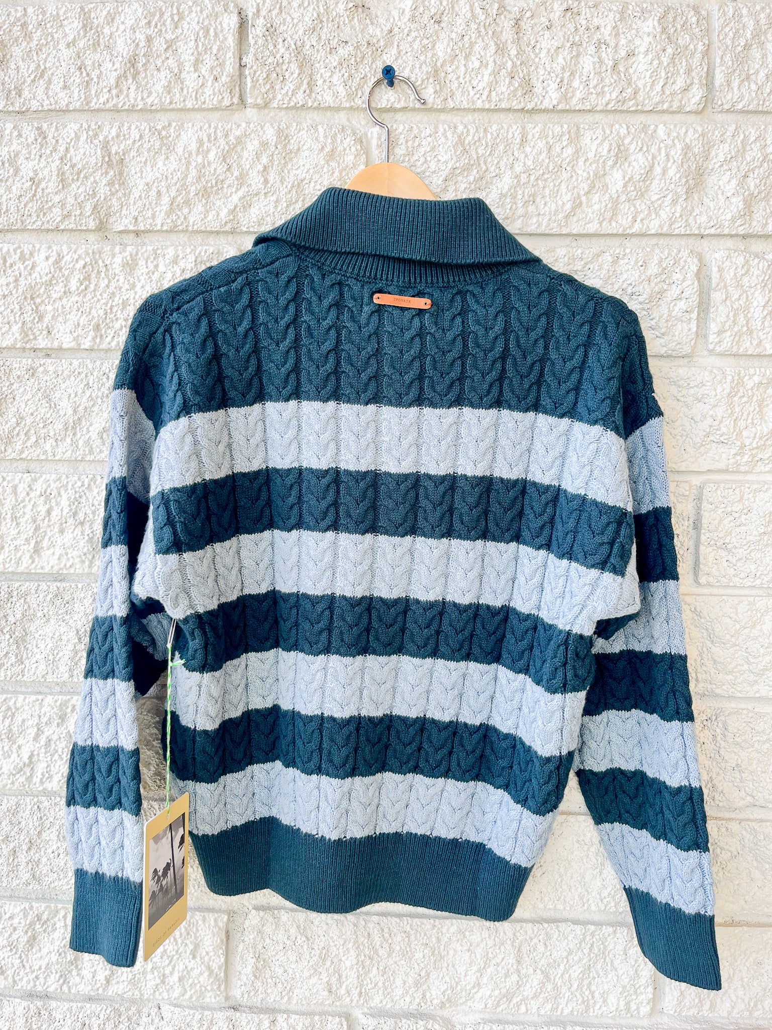 Shelby Sweater Green Stripe