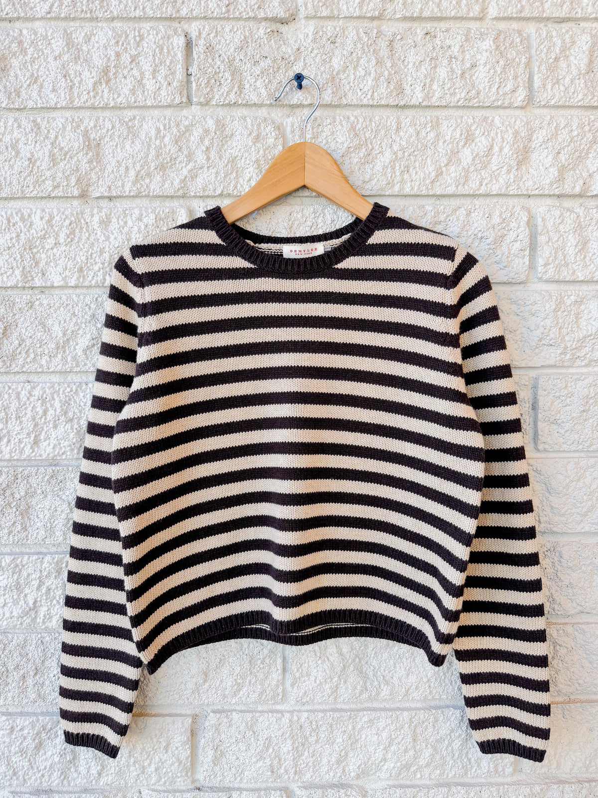 Melina Stripe Cotton Cashmere Sweater