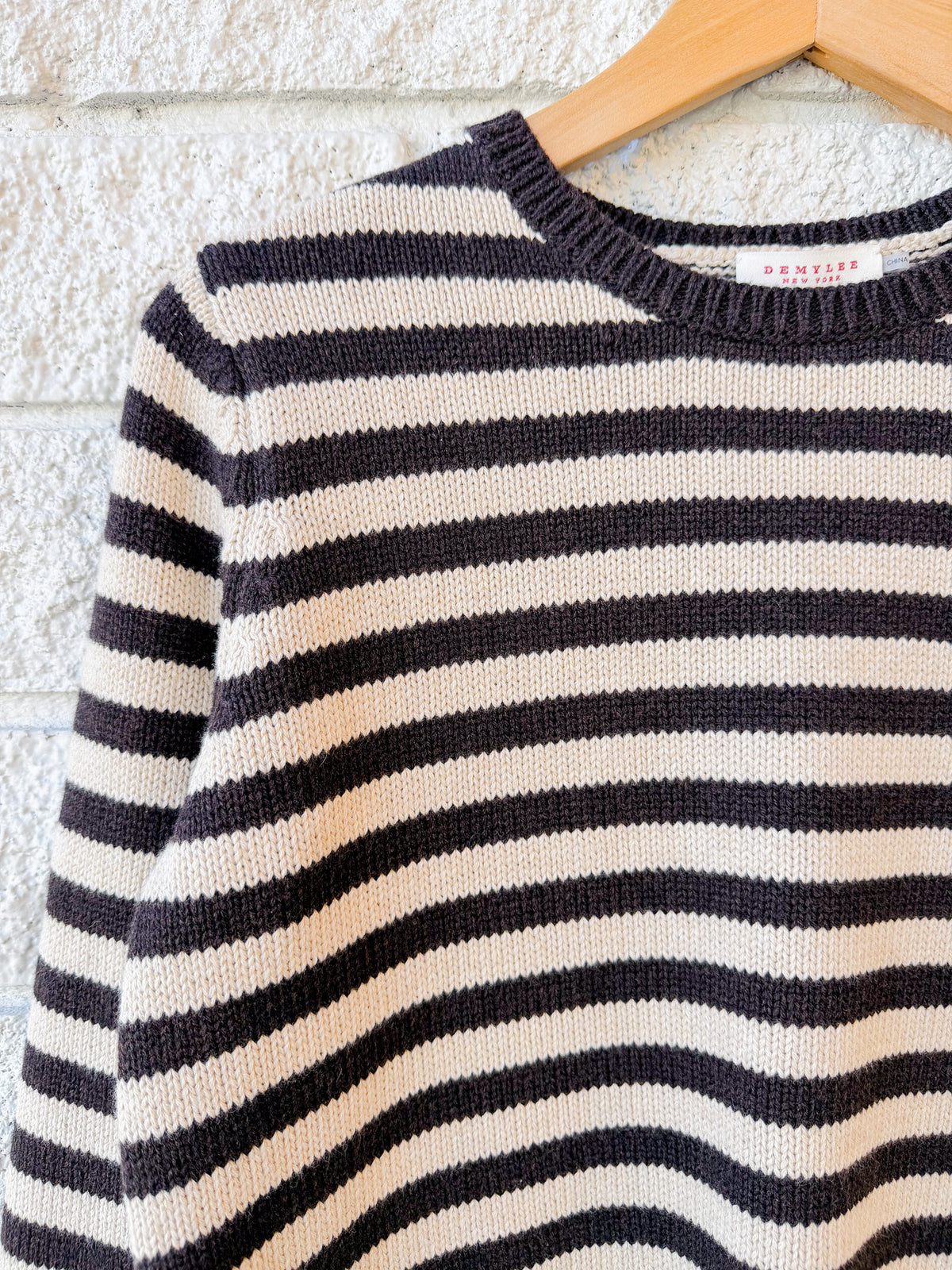 Melina Stripe Cotton Cashmere Sweater