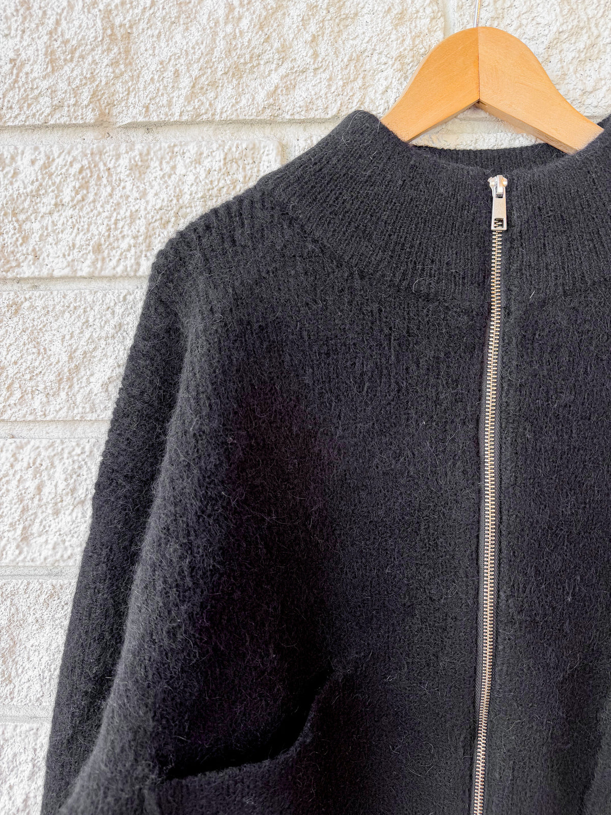 Alpaca Zip Front Jacket