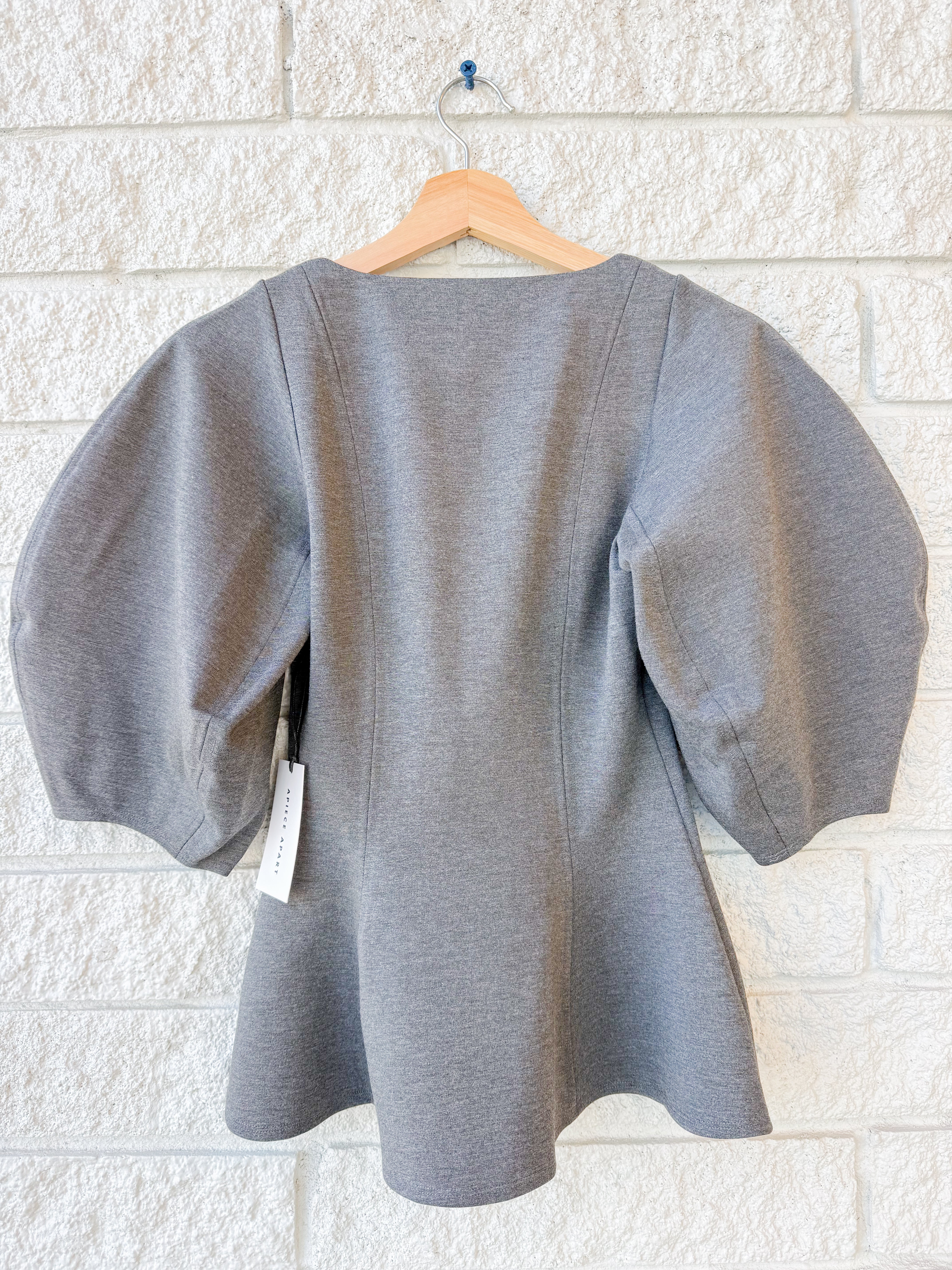 Bebe Ponte Peplum Top