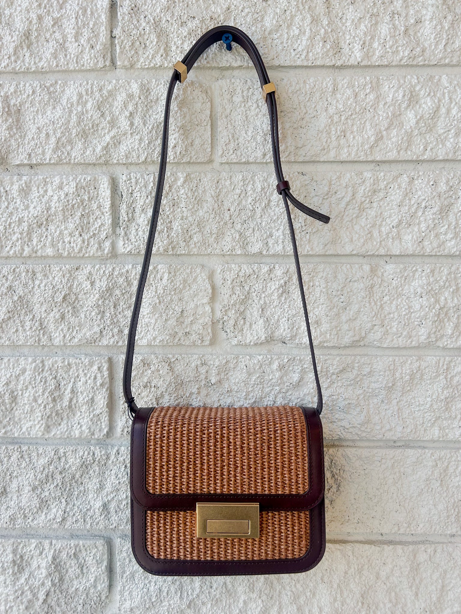 Desi Crossbody With Lock Hardware