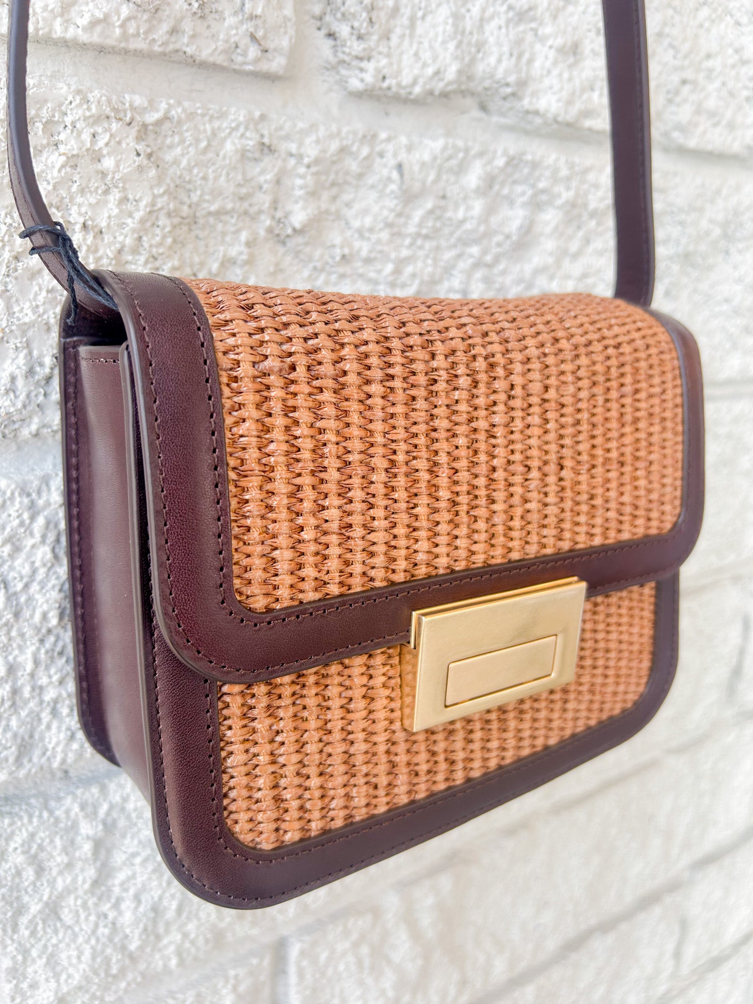 Desi Crossbody With Lock Hardware