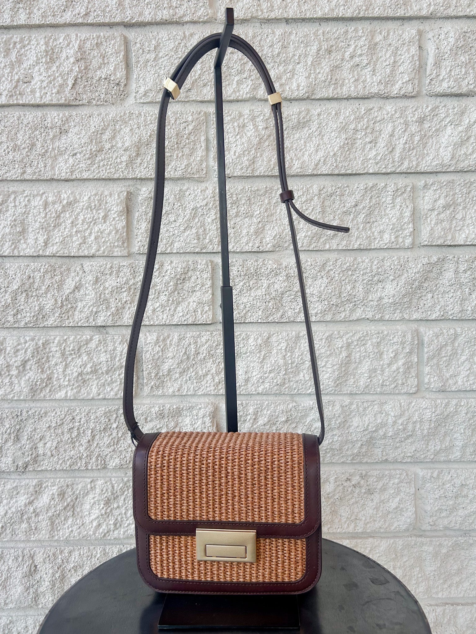 Desi Crossbody With Lock Hardware