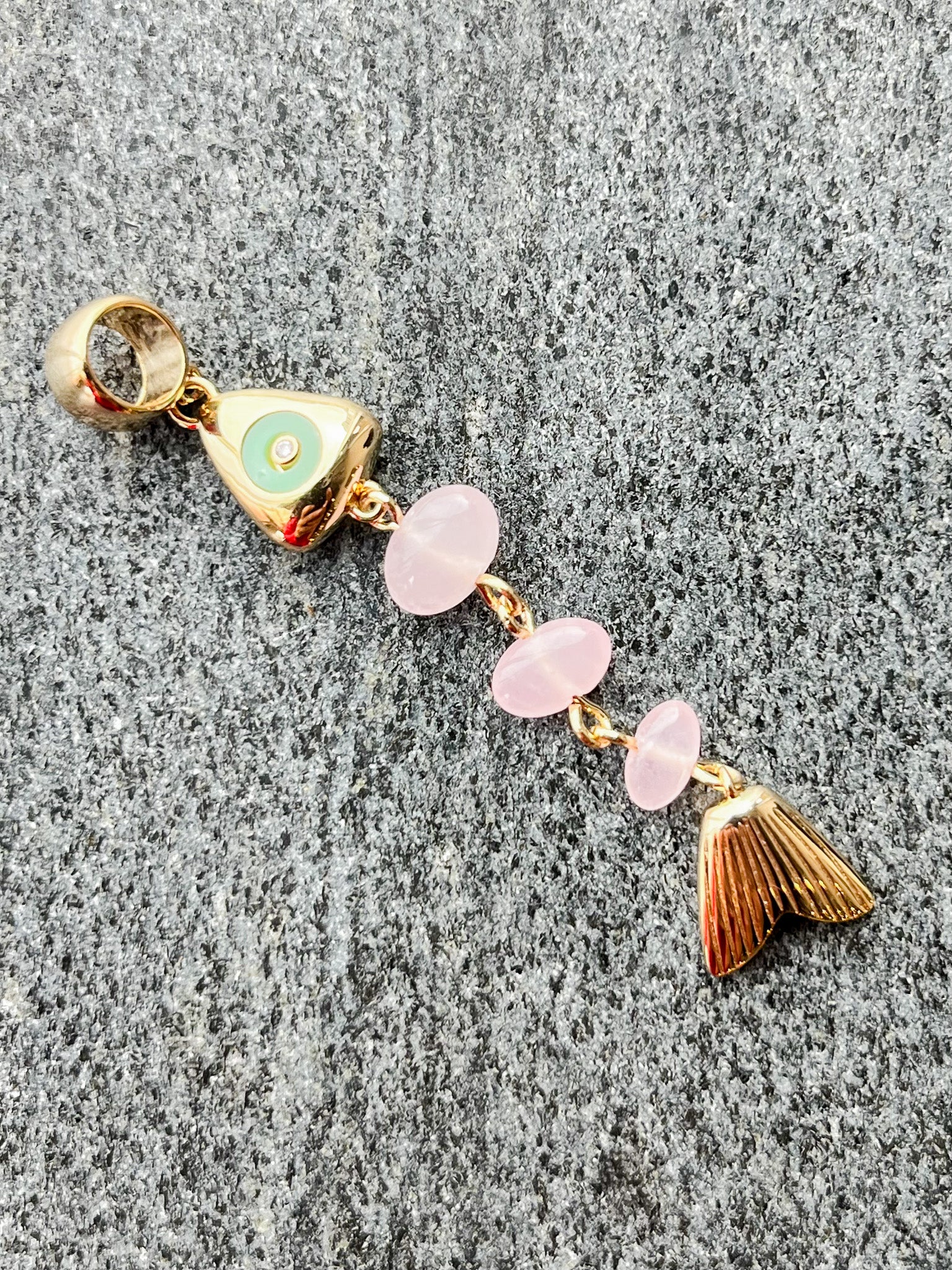 La Pez Pink Jade Charm