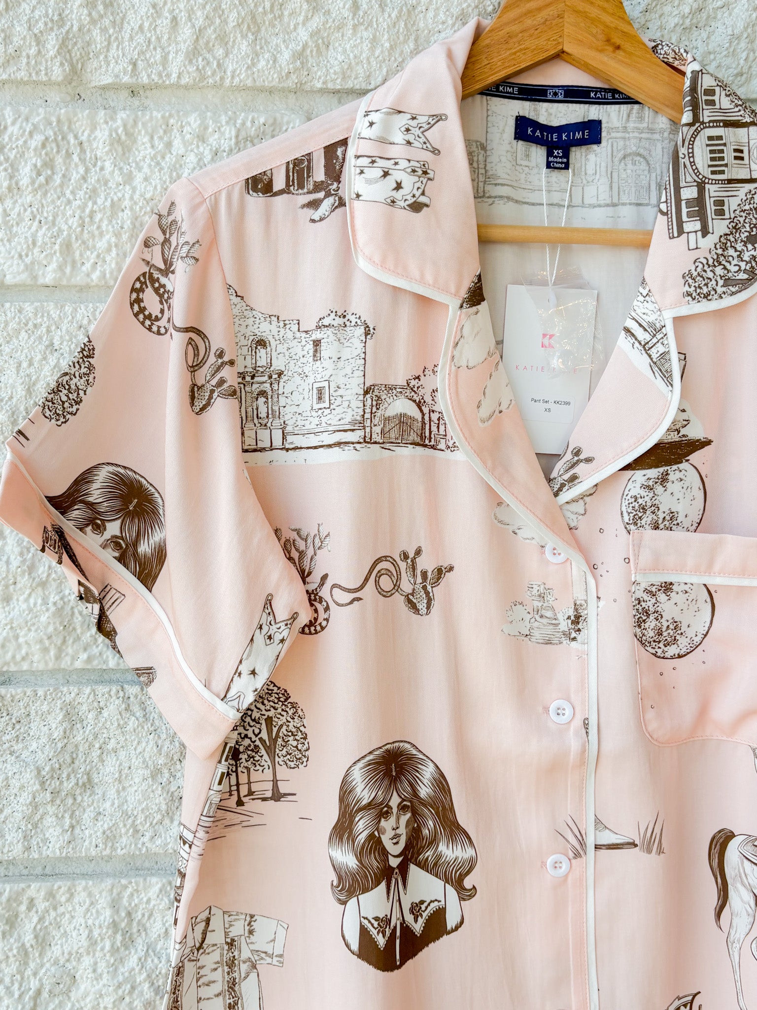 Texas Toile Pajama Pants Set