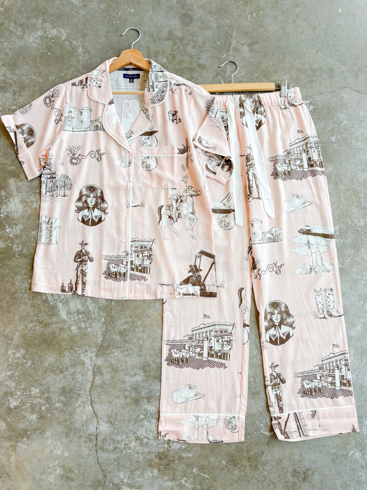 Texas Toile Pajama Pants Set