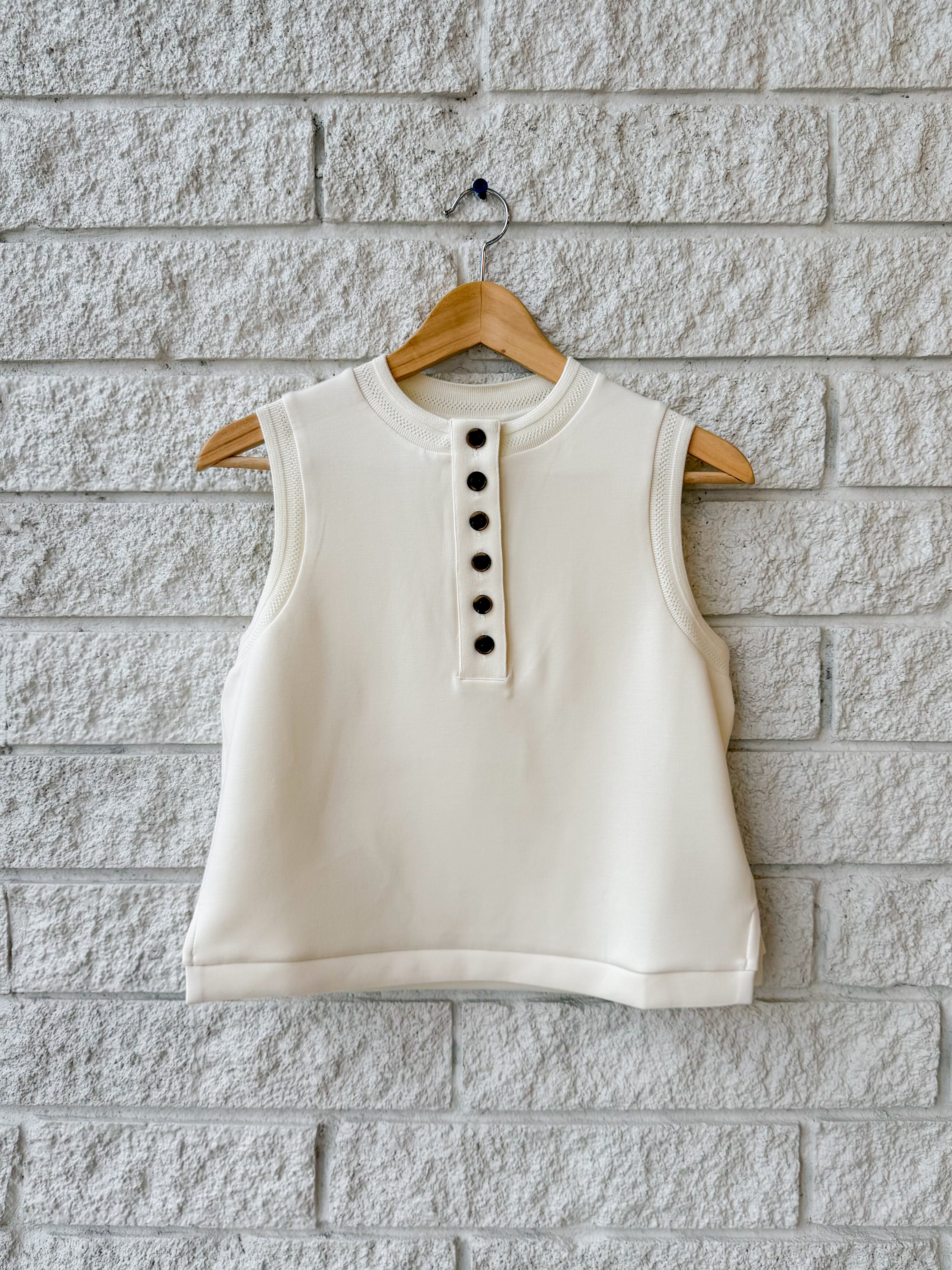 Marla Button Placket Tank