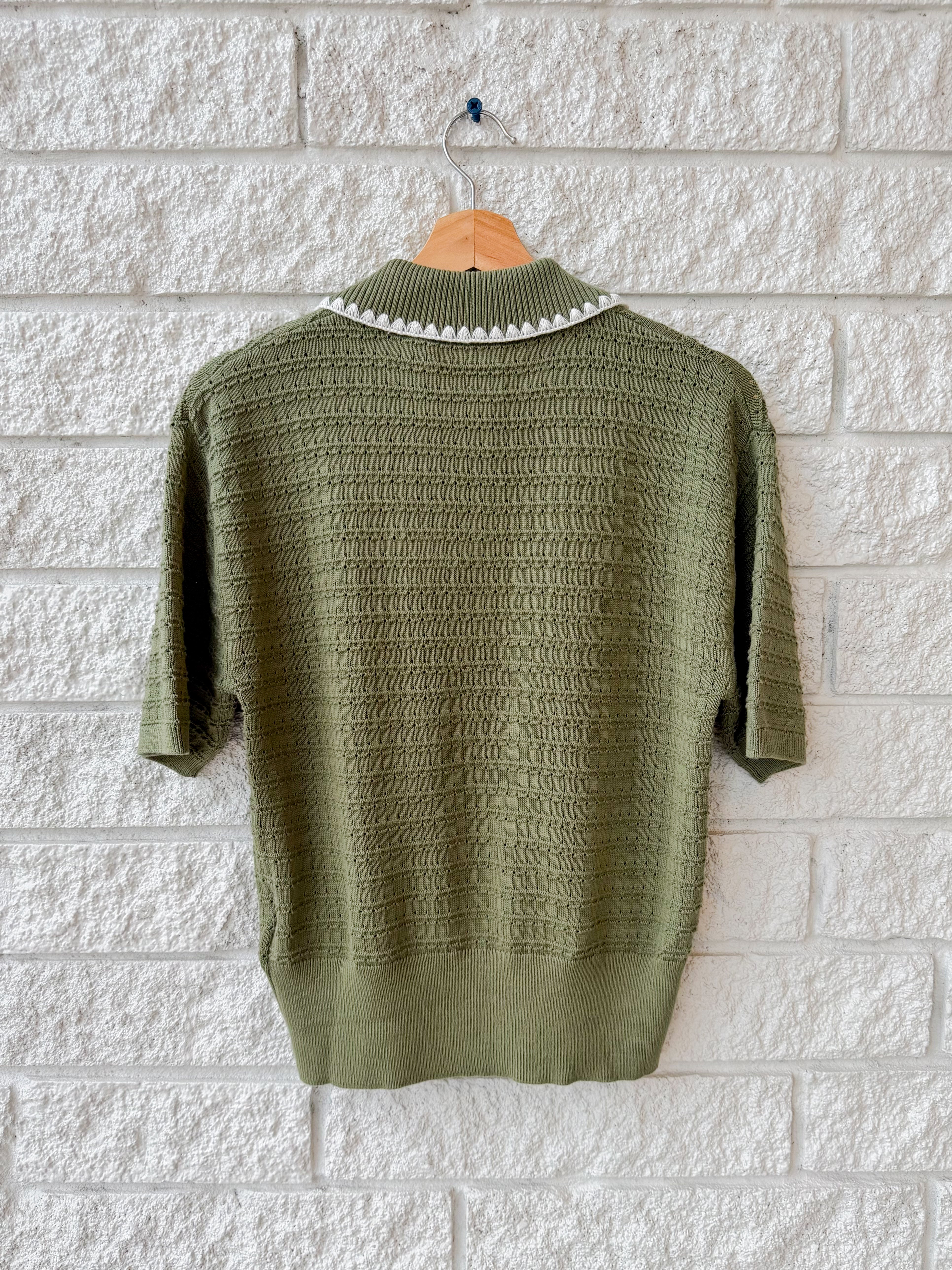 Guilia Polo Knit Top