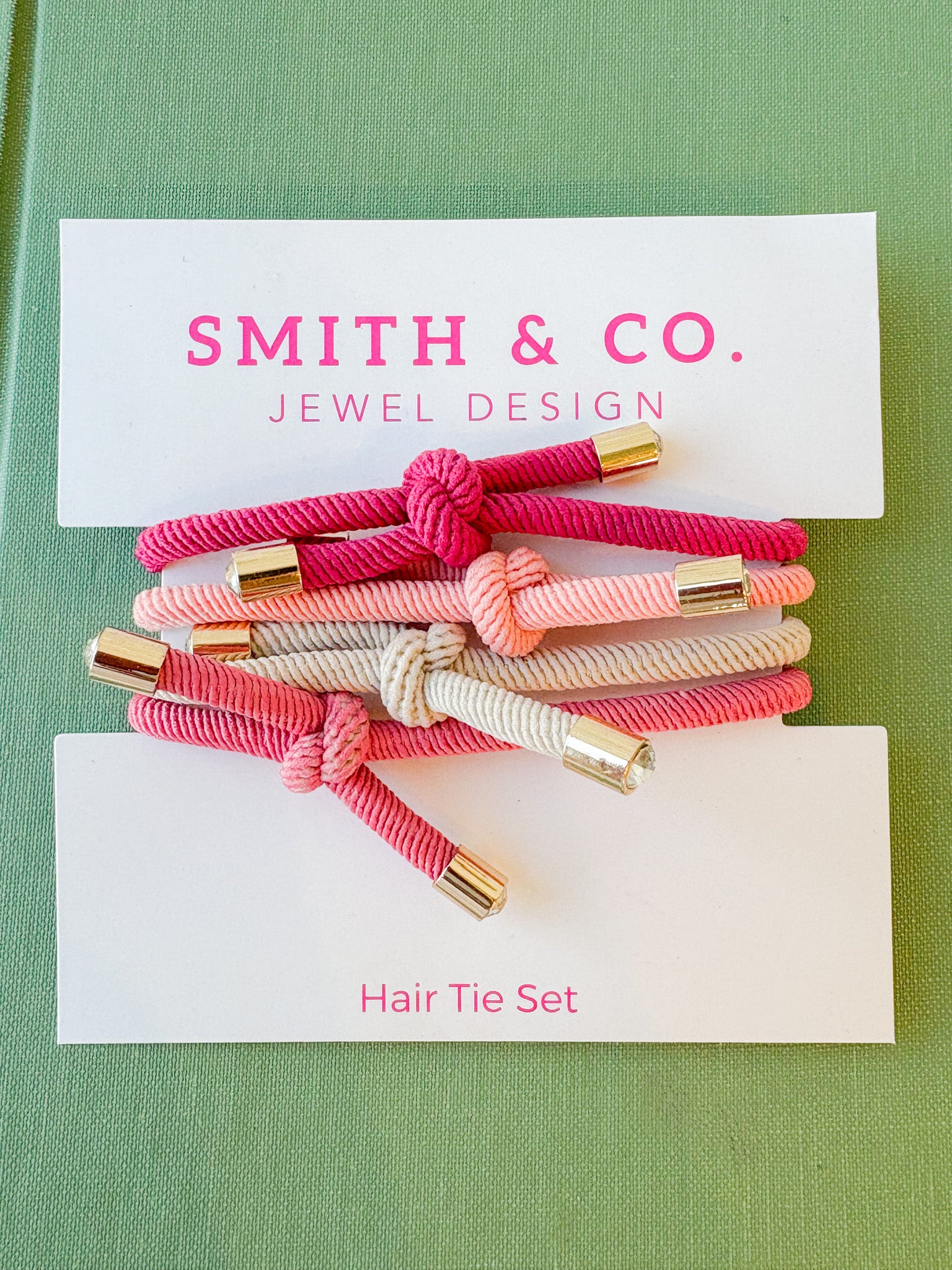 Original Hair Tie Set  - Pink