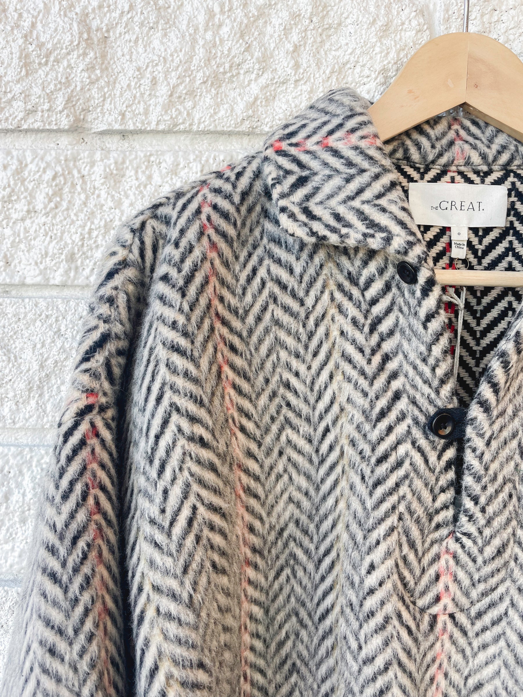 The Outlander Pullover-Birch Chevron Stripe- Prefontaine Shop