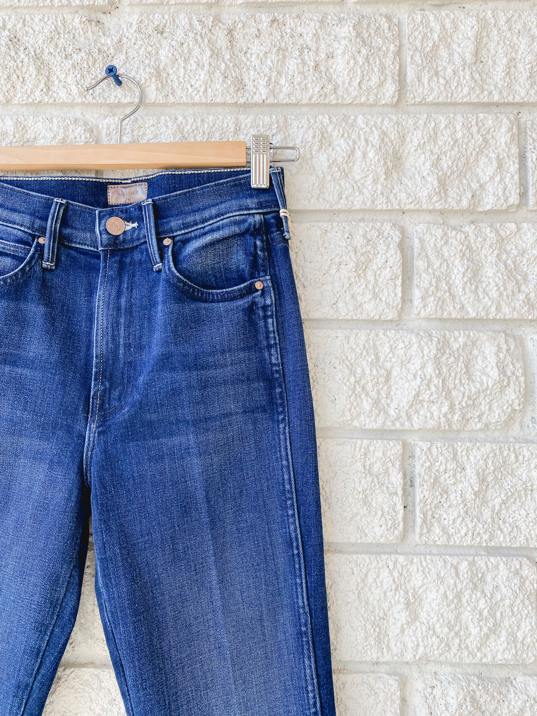 High Waisted Rascal Slice Sneak Fray Jean