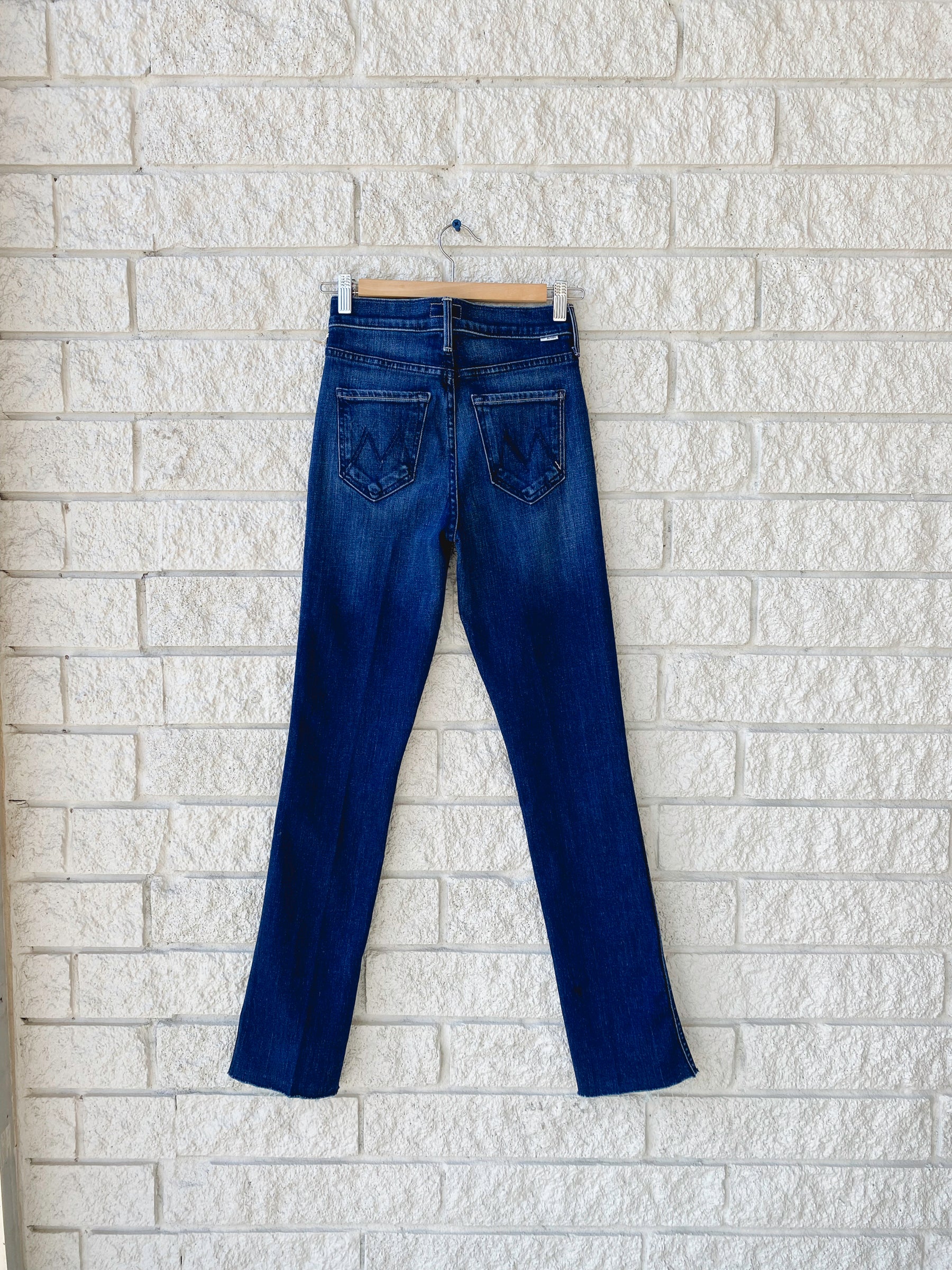 High Waisted Rascal Slice Sneak Fray Jean