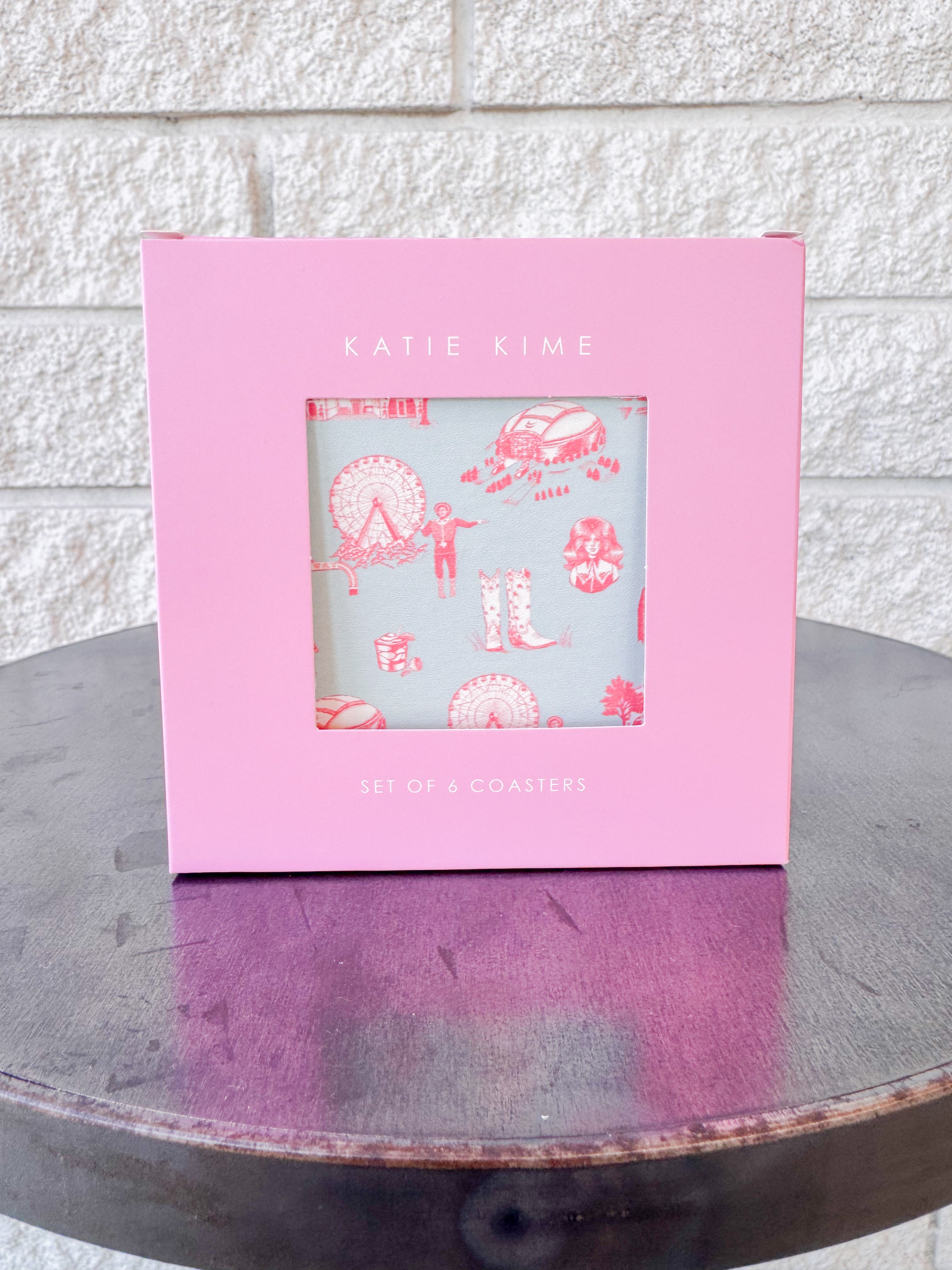 Dallas Toile Coaster Set