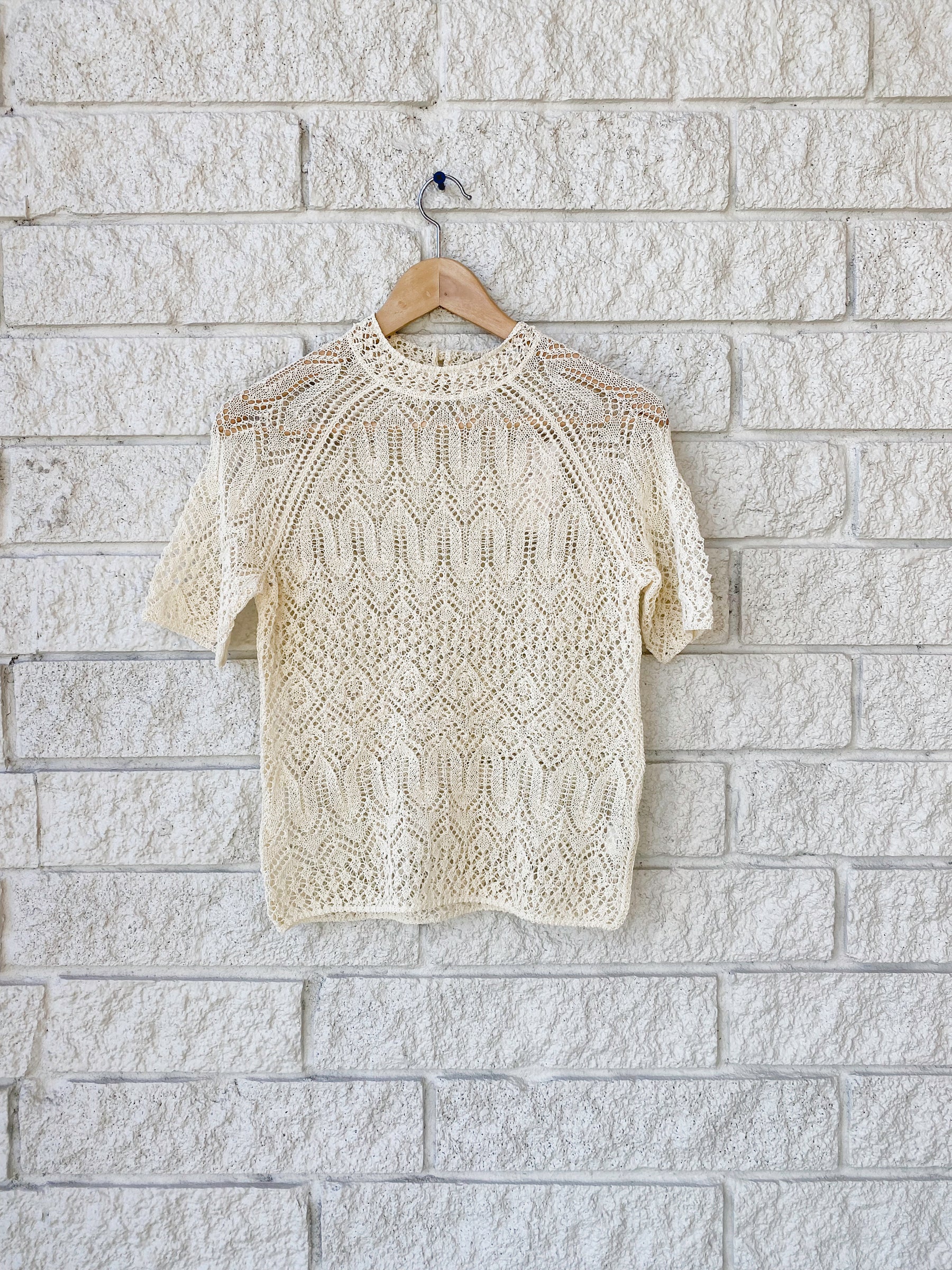 August Lace Knit Tee
