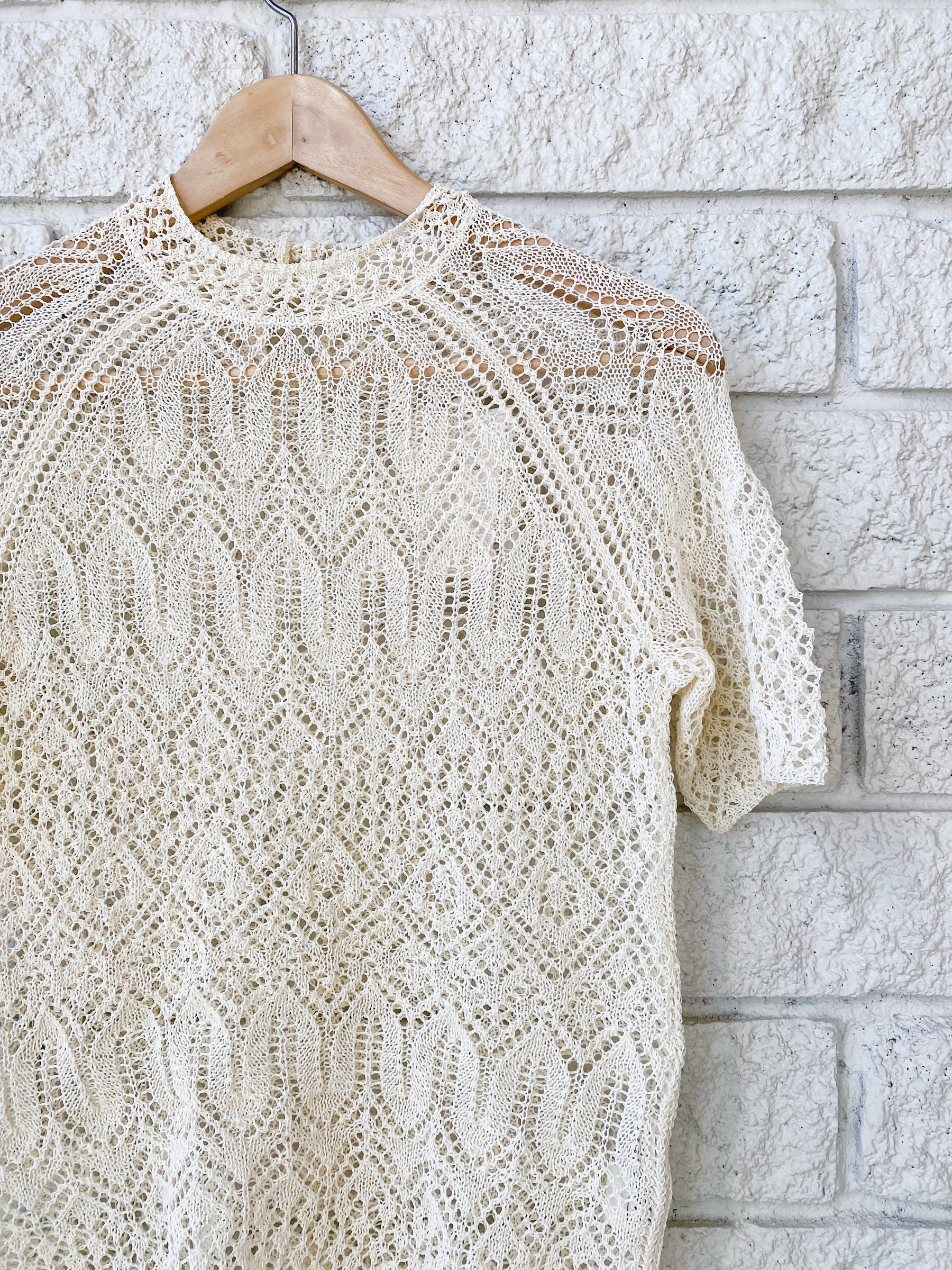 August Lace Knit Tee