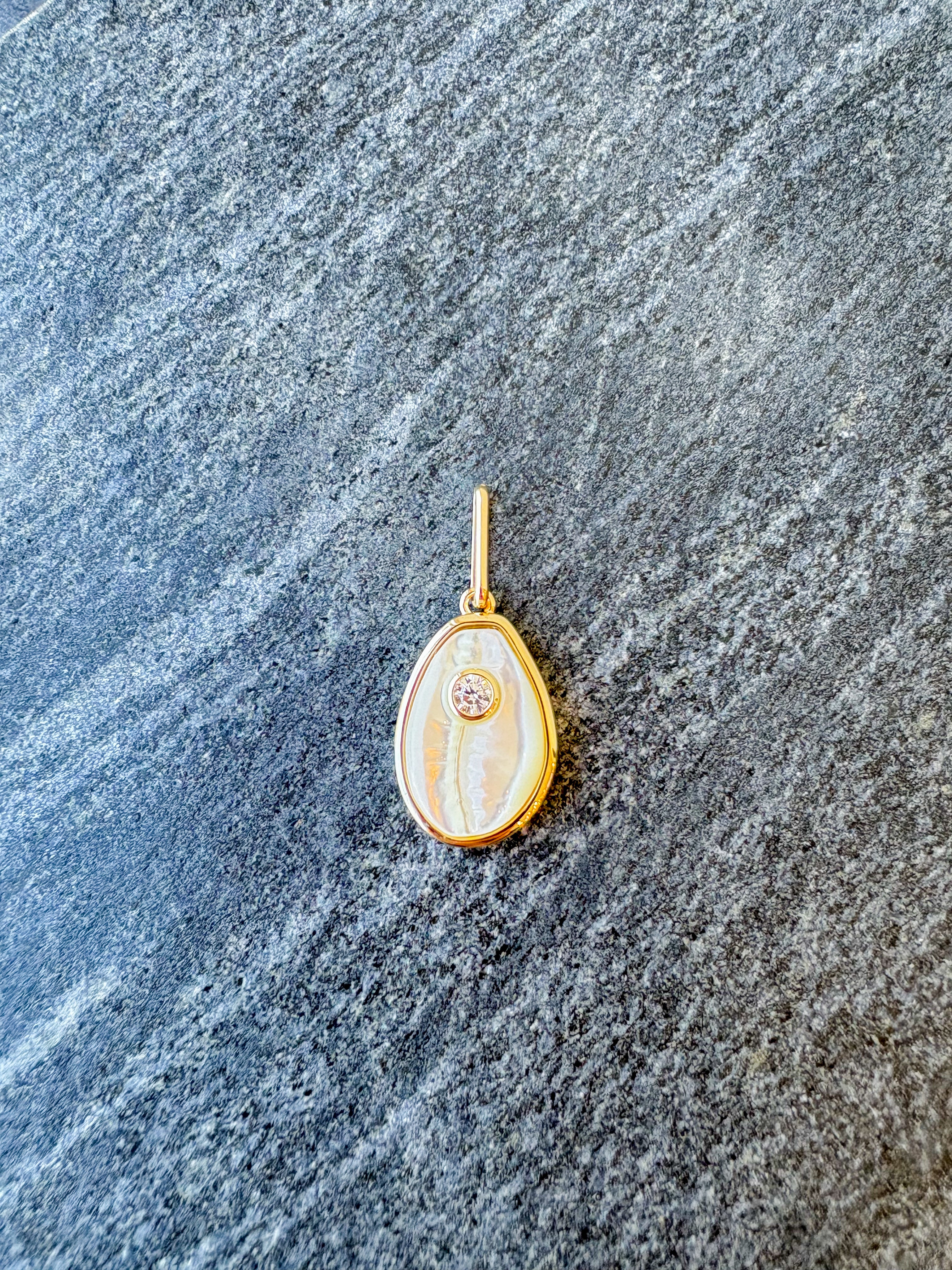 Cowrie Mother Of Pearl Charm