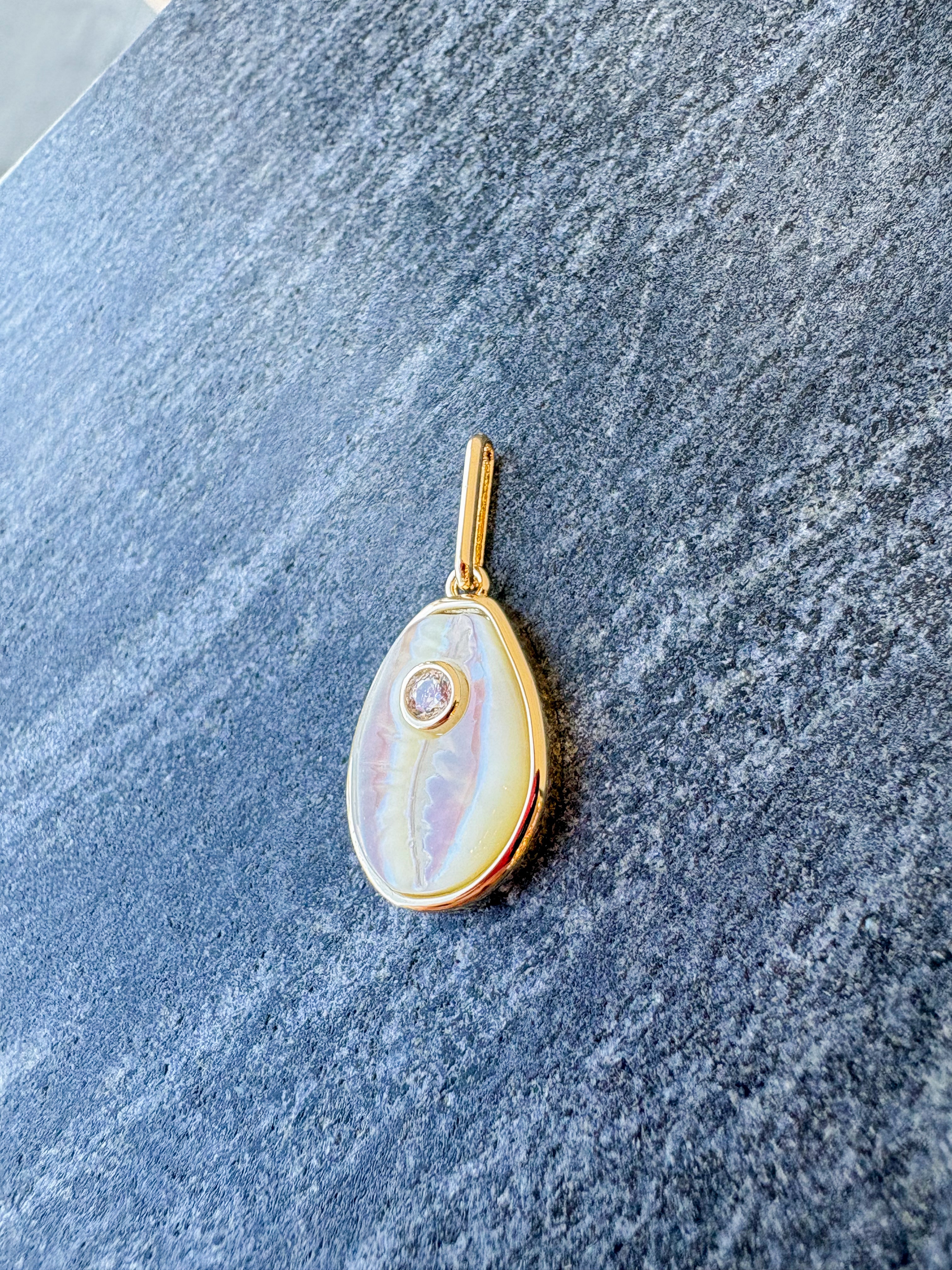 Cowrie Mother Of Pearl Charm