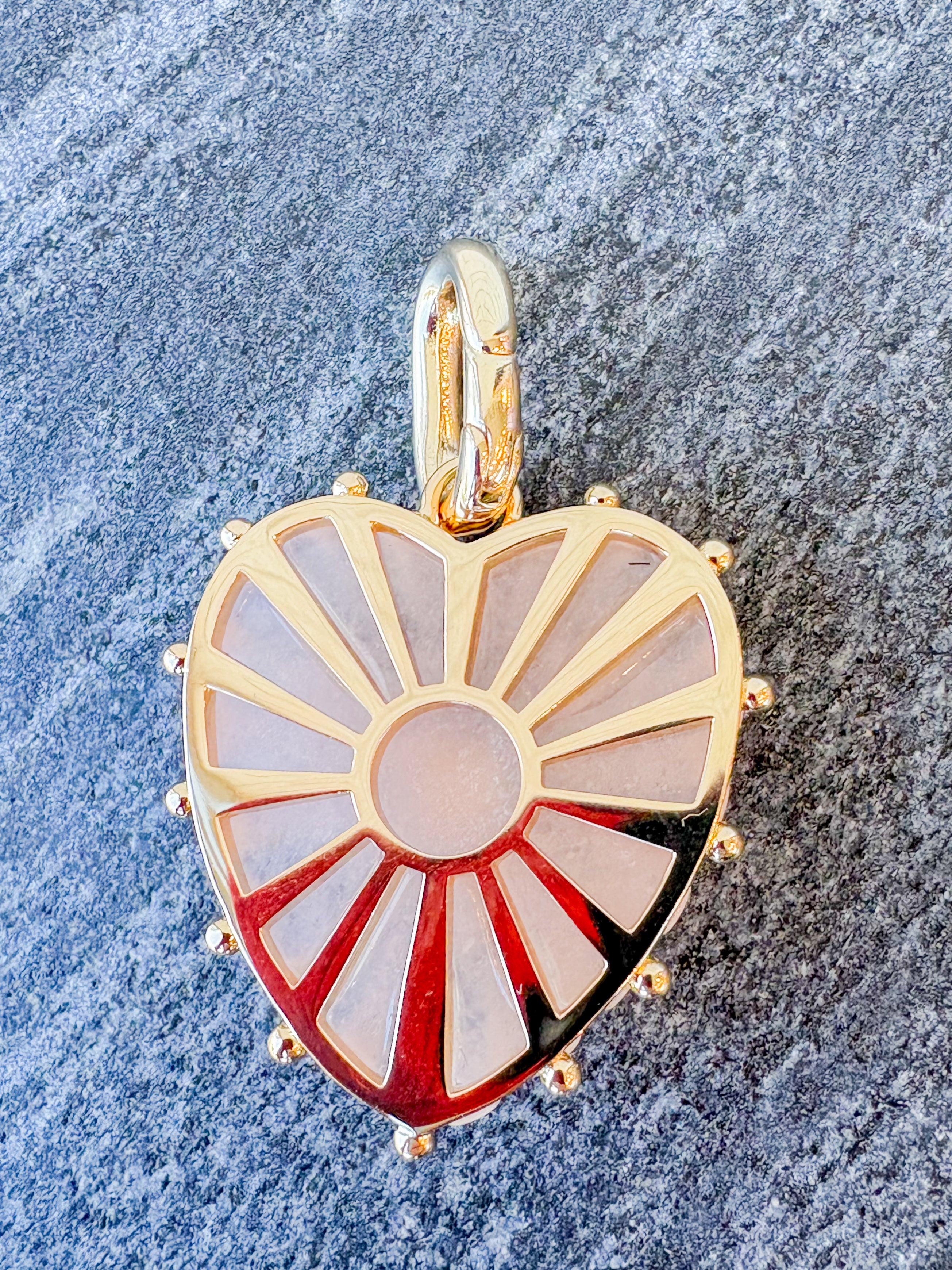 Malene Pink Jade Clip Charm