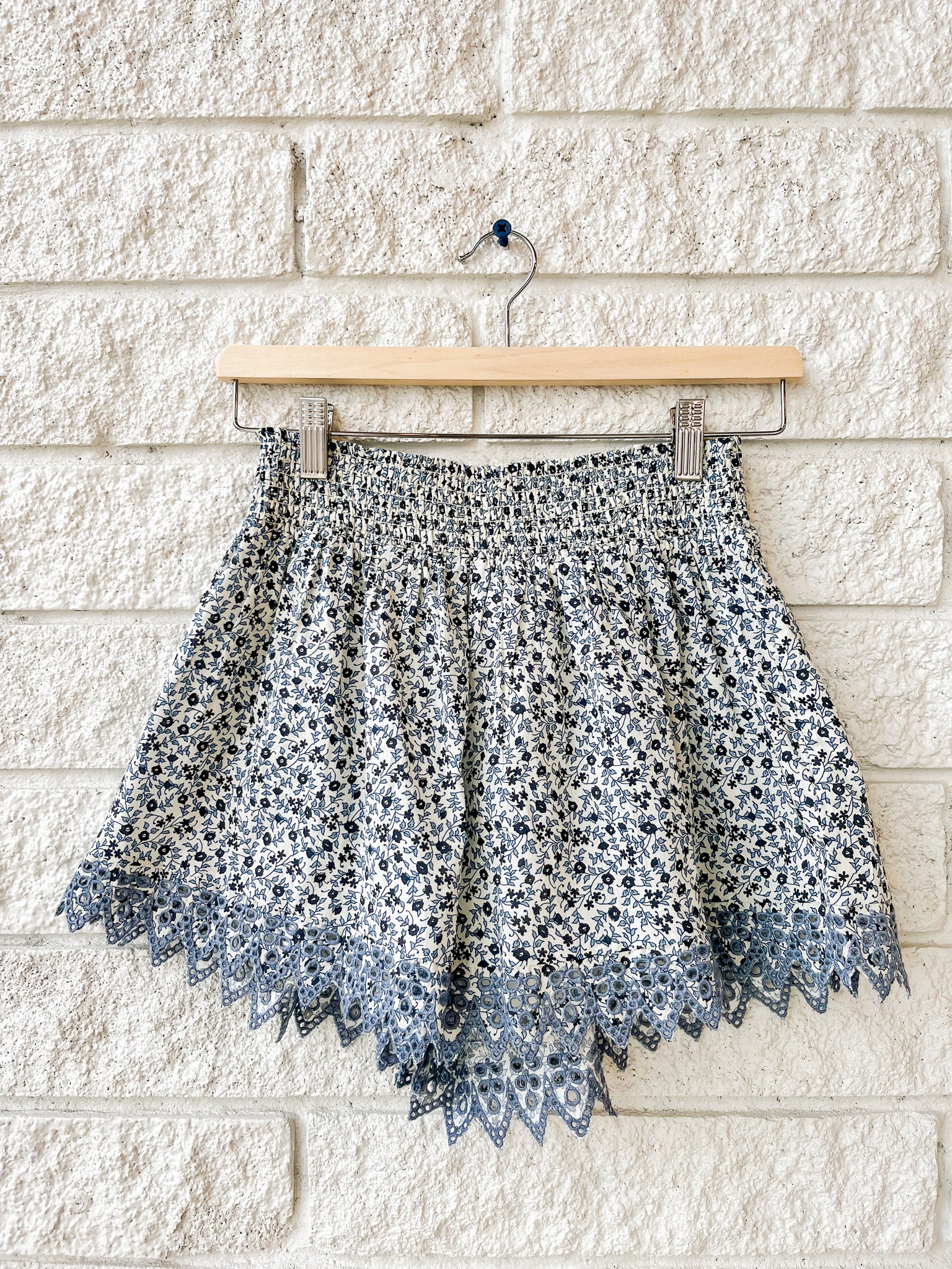 The Smocked Eyelet Short