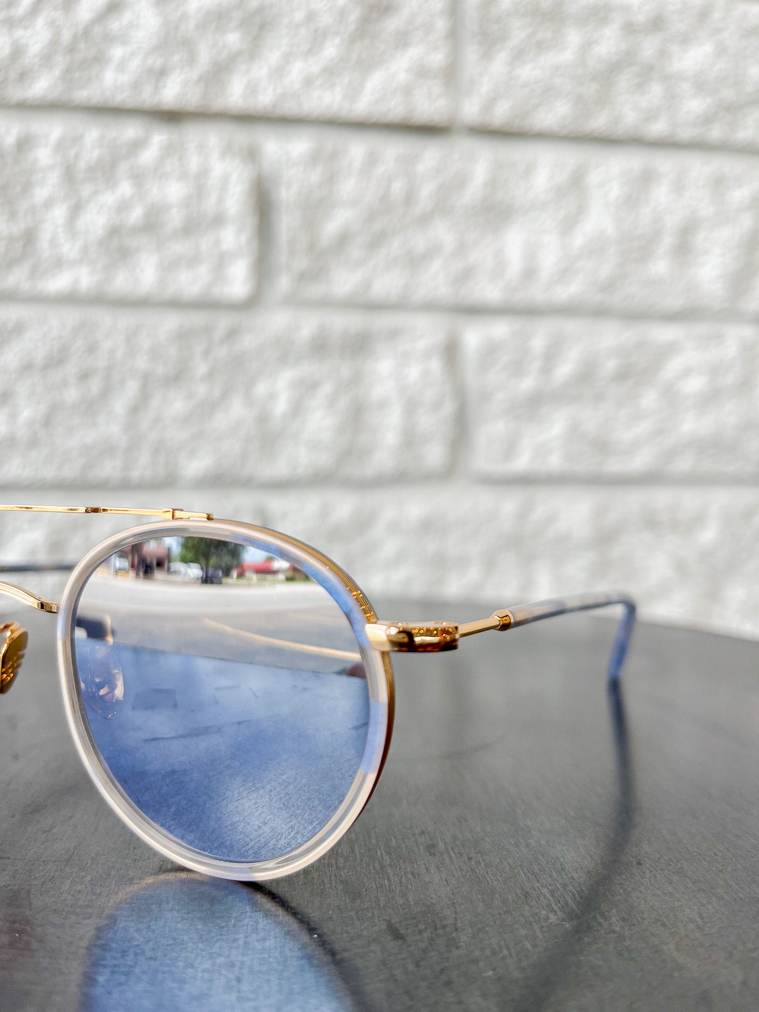 Porter 18K Titanium + Opaline Mirrored