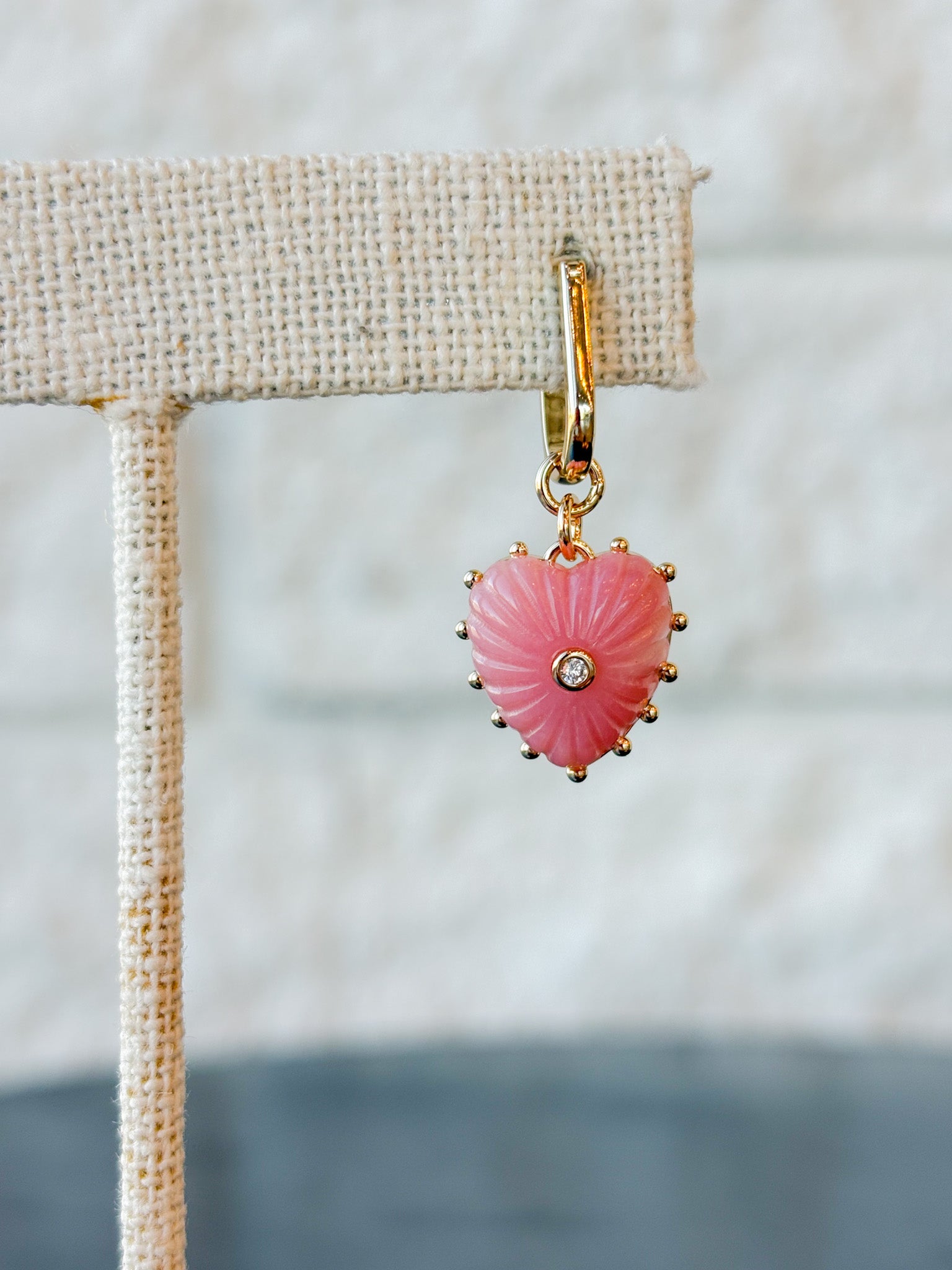 Isabel Pink Opal Earrings