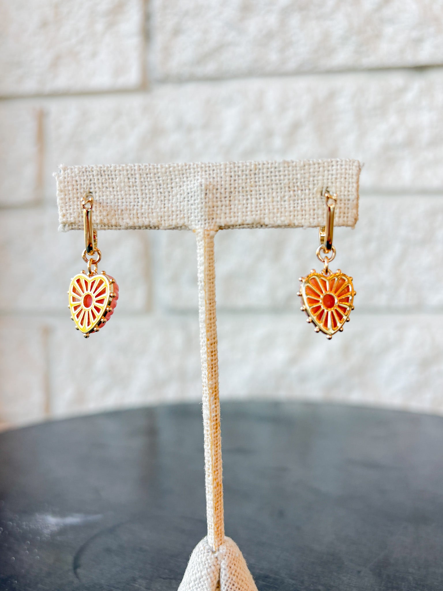 Isabel Pink Opal Earrings