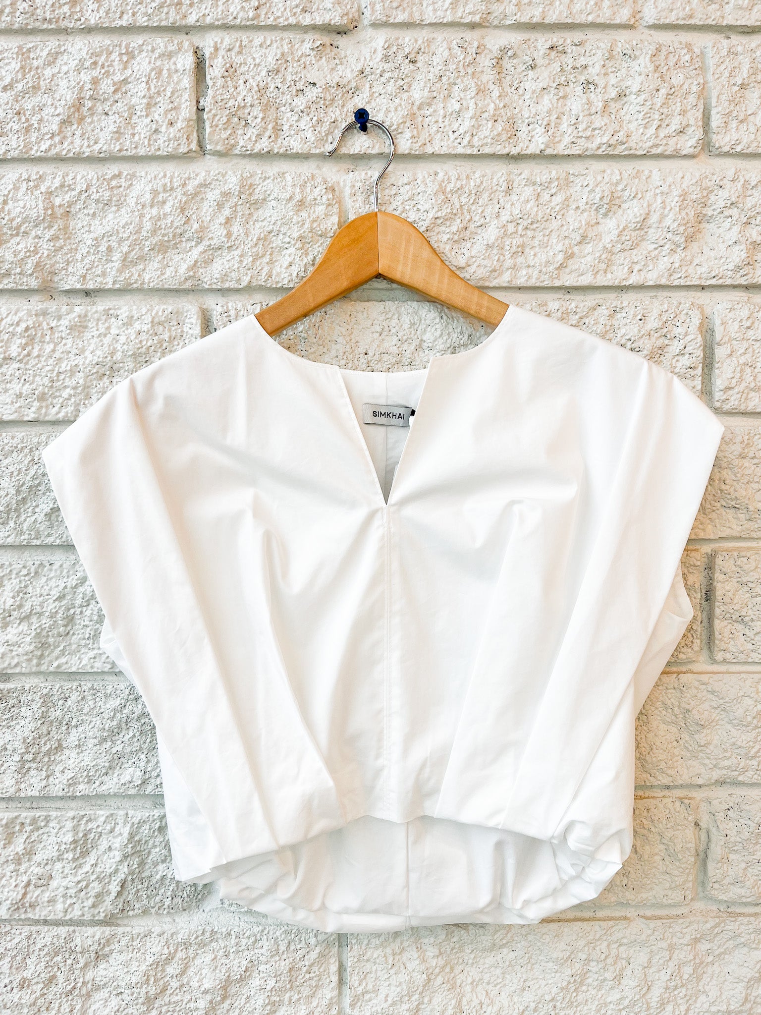 Wrenli Short Sleeve Pleated Top
