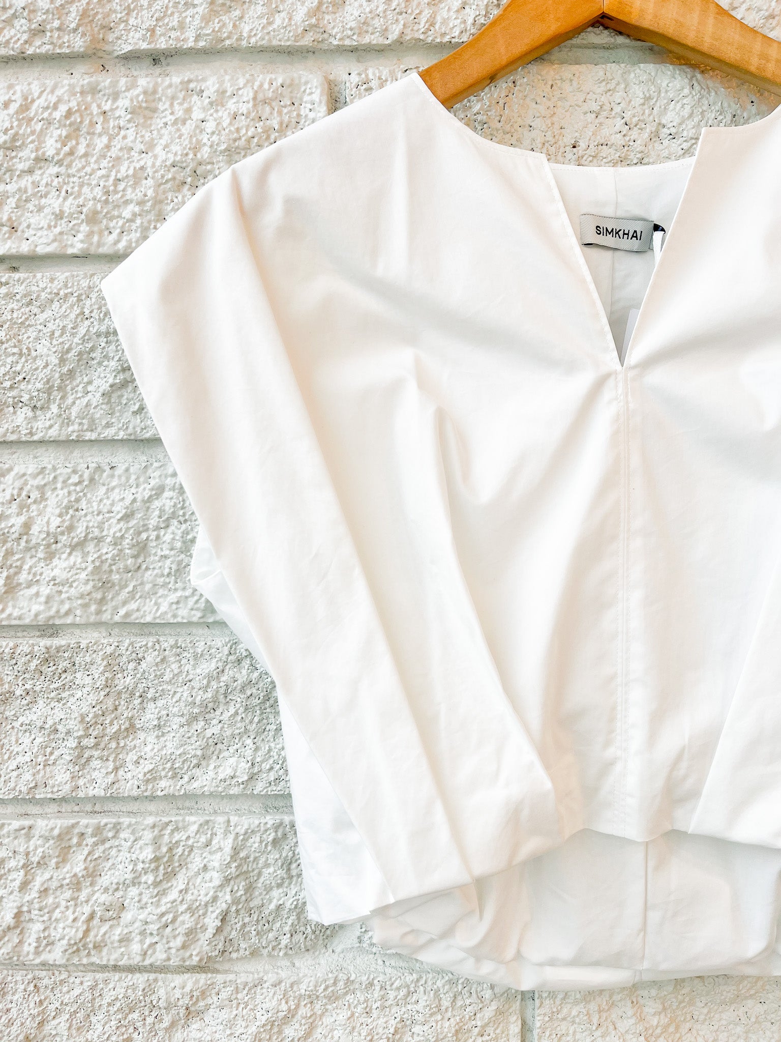 Wrenli Short Sleeve Pleated Top