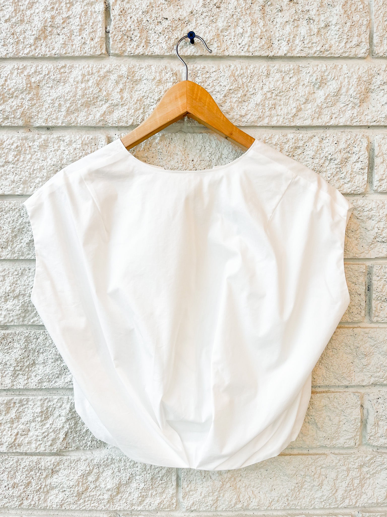 Wrenli Short Sleeve Pleated Top