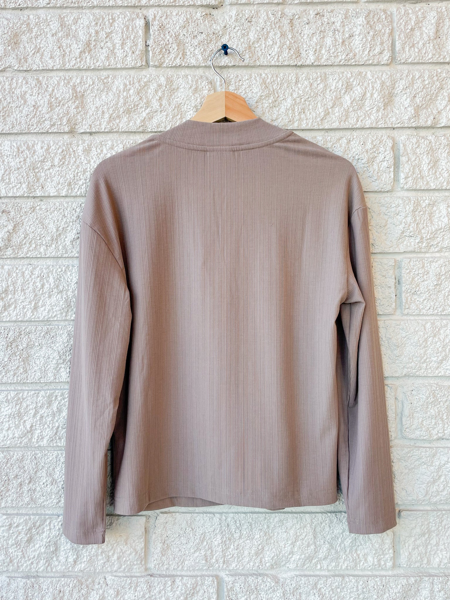 Lottie Long Sleeve Placket Tee