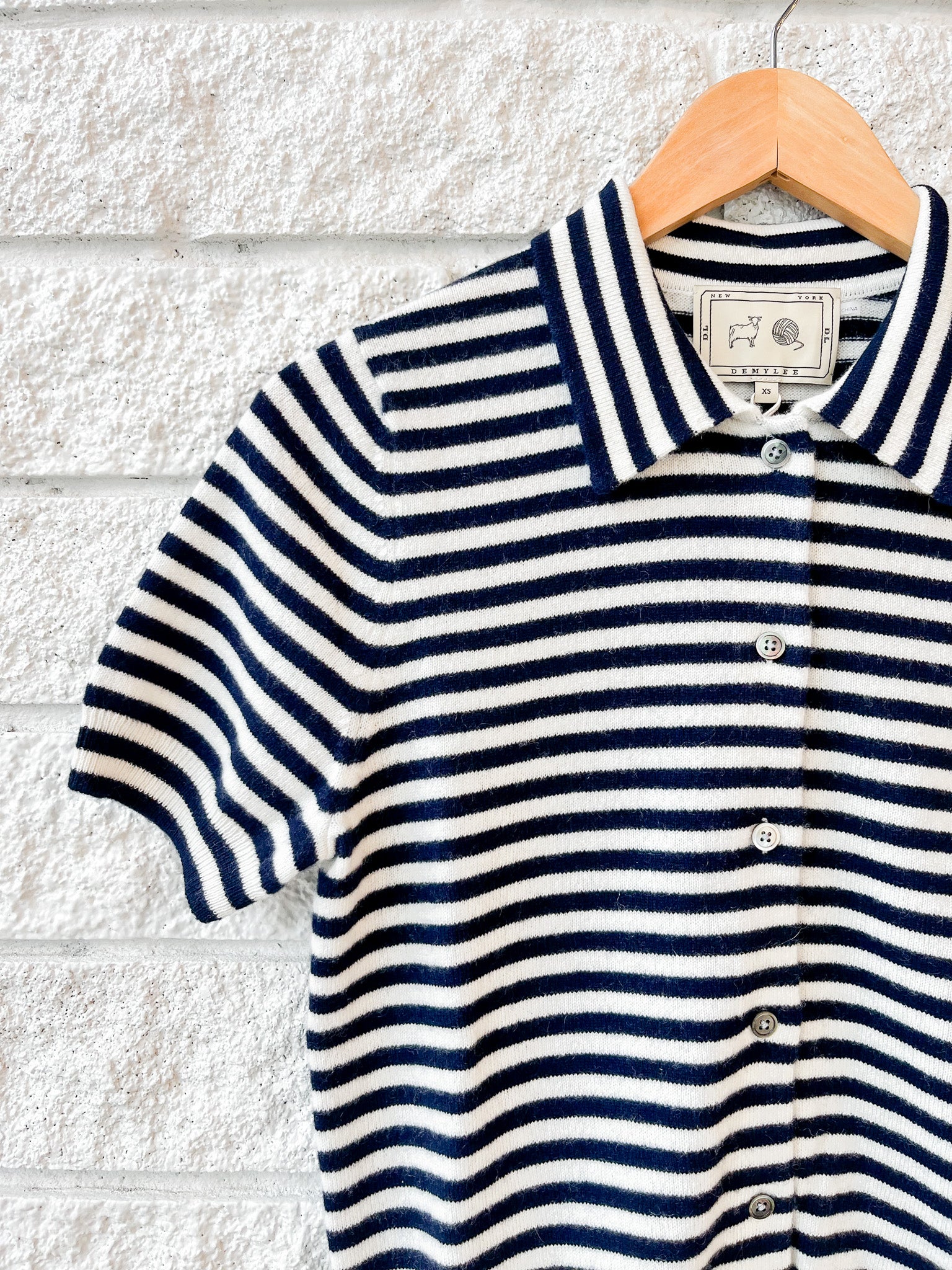 Leslie Stripe Cashmere Cardigan